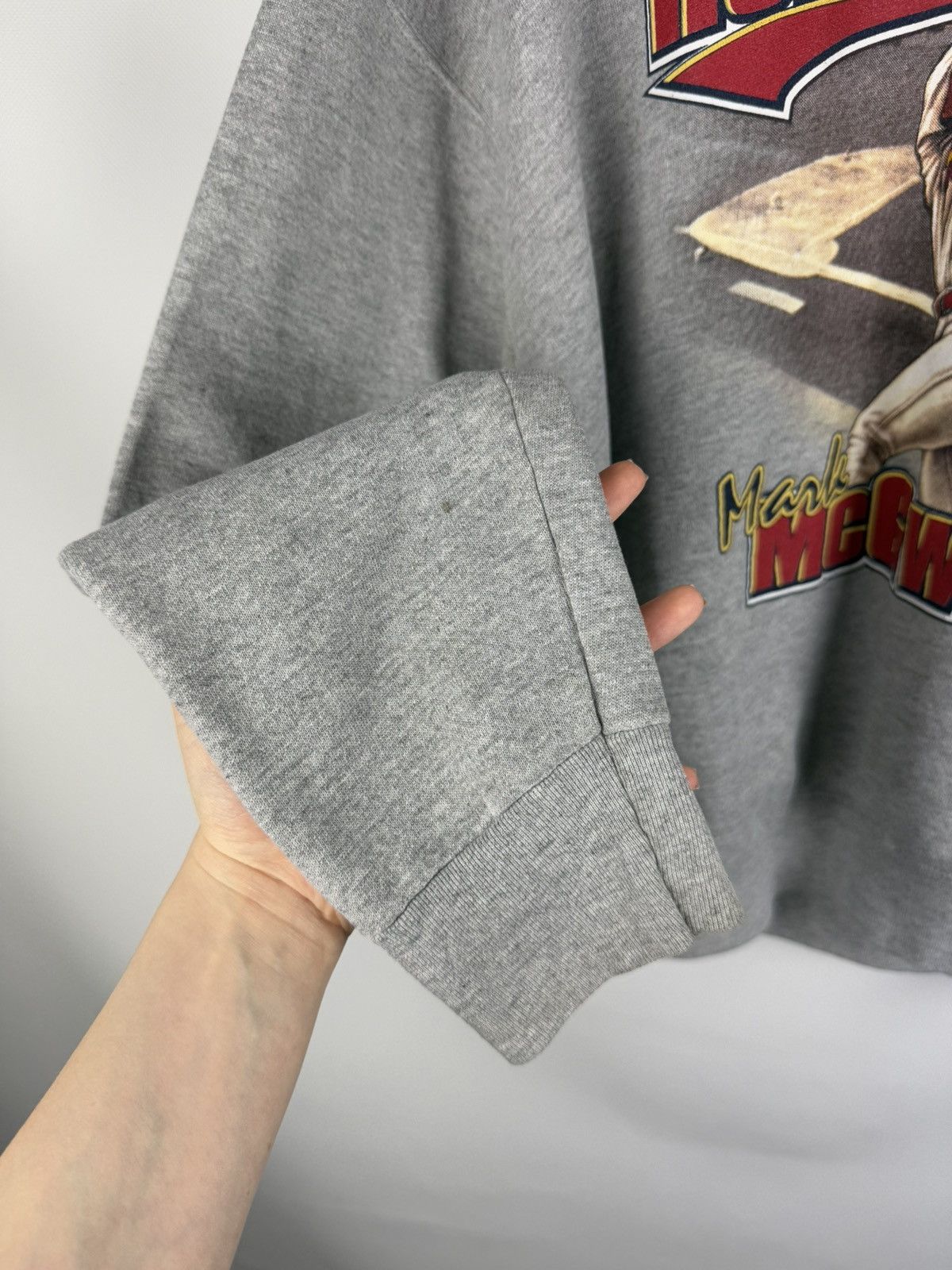 Lee × MLB × Vintage St Louis Cardinals Mark McGwire Home Run King 98 Sweatshirt Size US XL / EU 56 / 4 - 11 Thumbnail