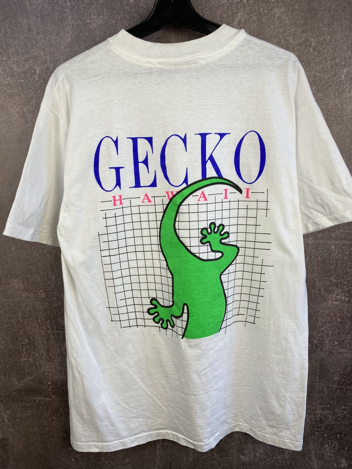 Vintage Gecko Hawaii Vintage 90s Skater Surfer T-Shirt Size US L / EU 52-54 / 3 - 2 Thumbnail