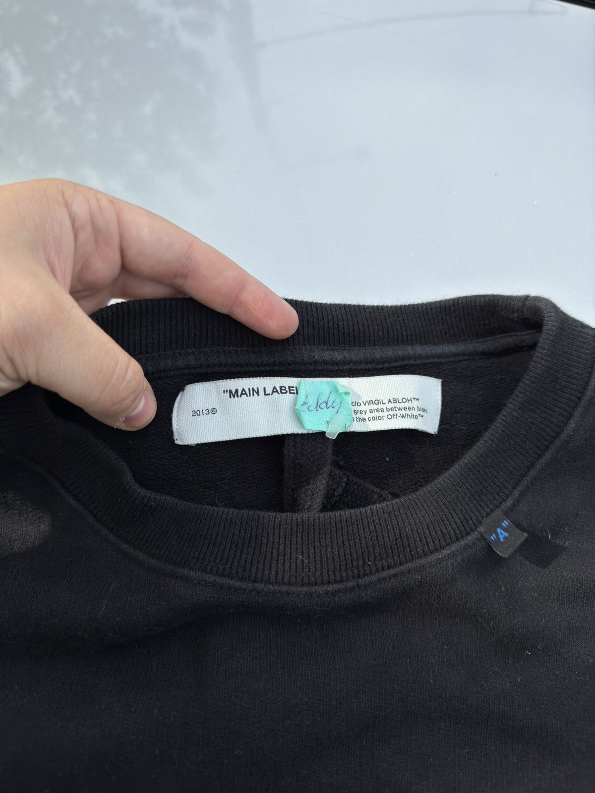 Off-White Off White Yellow Black Acrylic Arrow Logo Sweathsirt Size US L / EU 52-54 / 3 - 3 Thumbnail