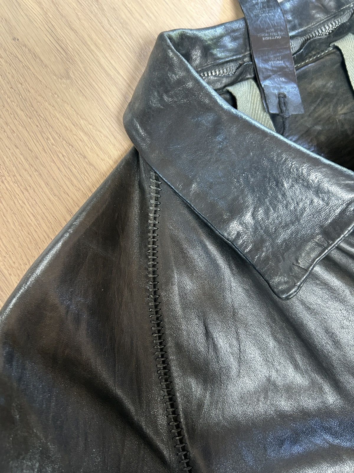 Boris Bidjan Saberi Boris Bidjan Saberi J2-F251 S/S 2014 Horse Leather Jacket Size US M / EU 48-50 / 2 - 9 Thumbnail