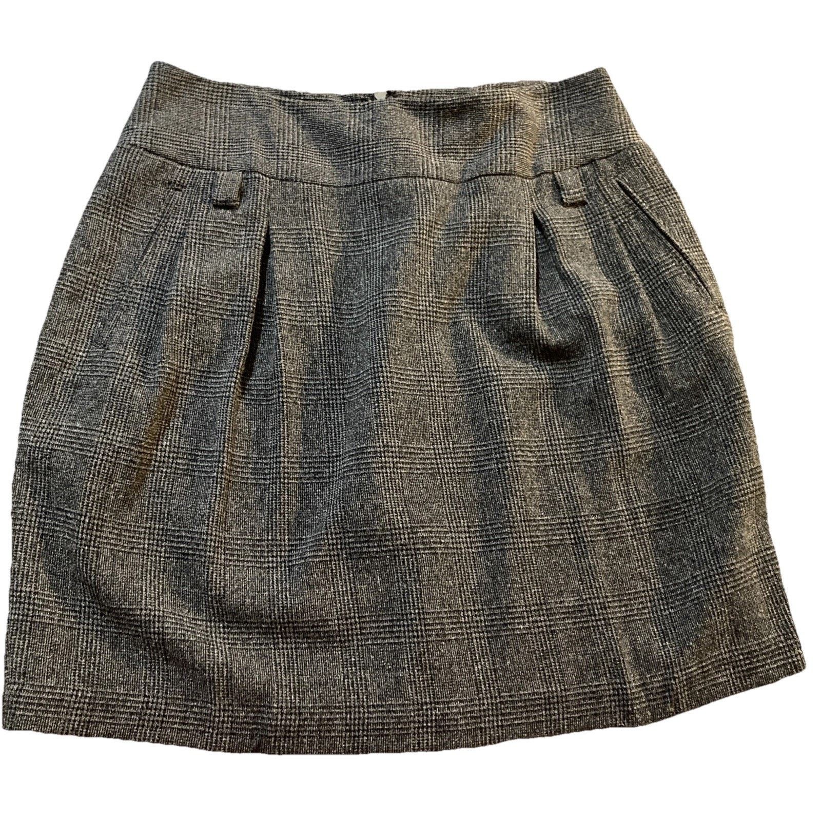 Worthington y2k Librarian WORTHINGTON Skirt Stretch Sz 14 Black Plaid Size 36" / US 14 / IT 50 - 2 Thumbnail
