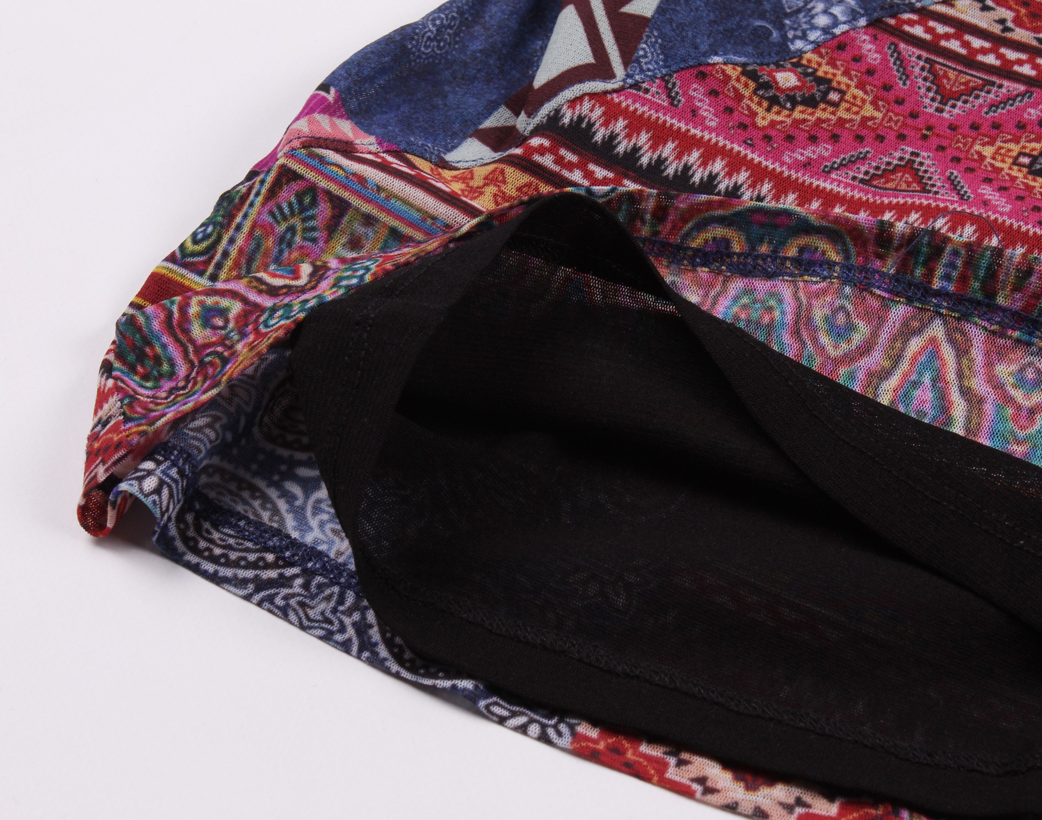 Desigual Desigual Multicolor Boho Mesh T-shirt Size XS / US 0-2 / IT 36-38 - 8 Thumbnail