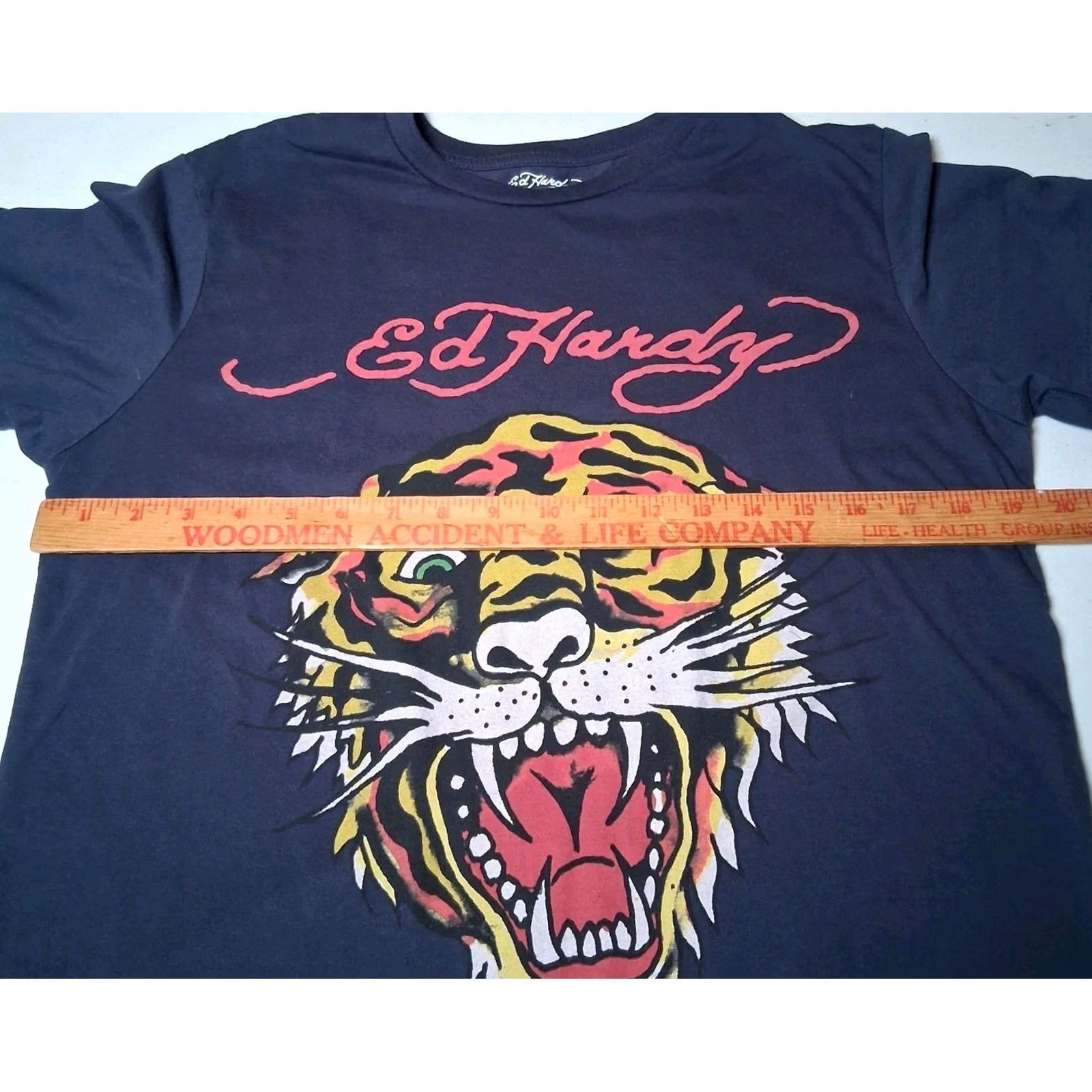 Ed Hardy Ed Hardy T Shirt Men Tiger Face Graphic Y2K Retro Short Sleeve Navy Blue S Size US S / EU 44-46 / 1 - 5 Thumbnail