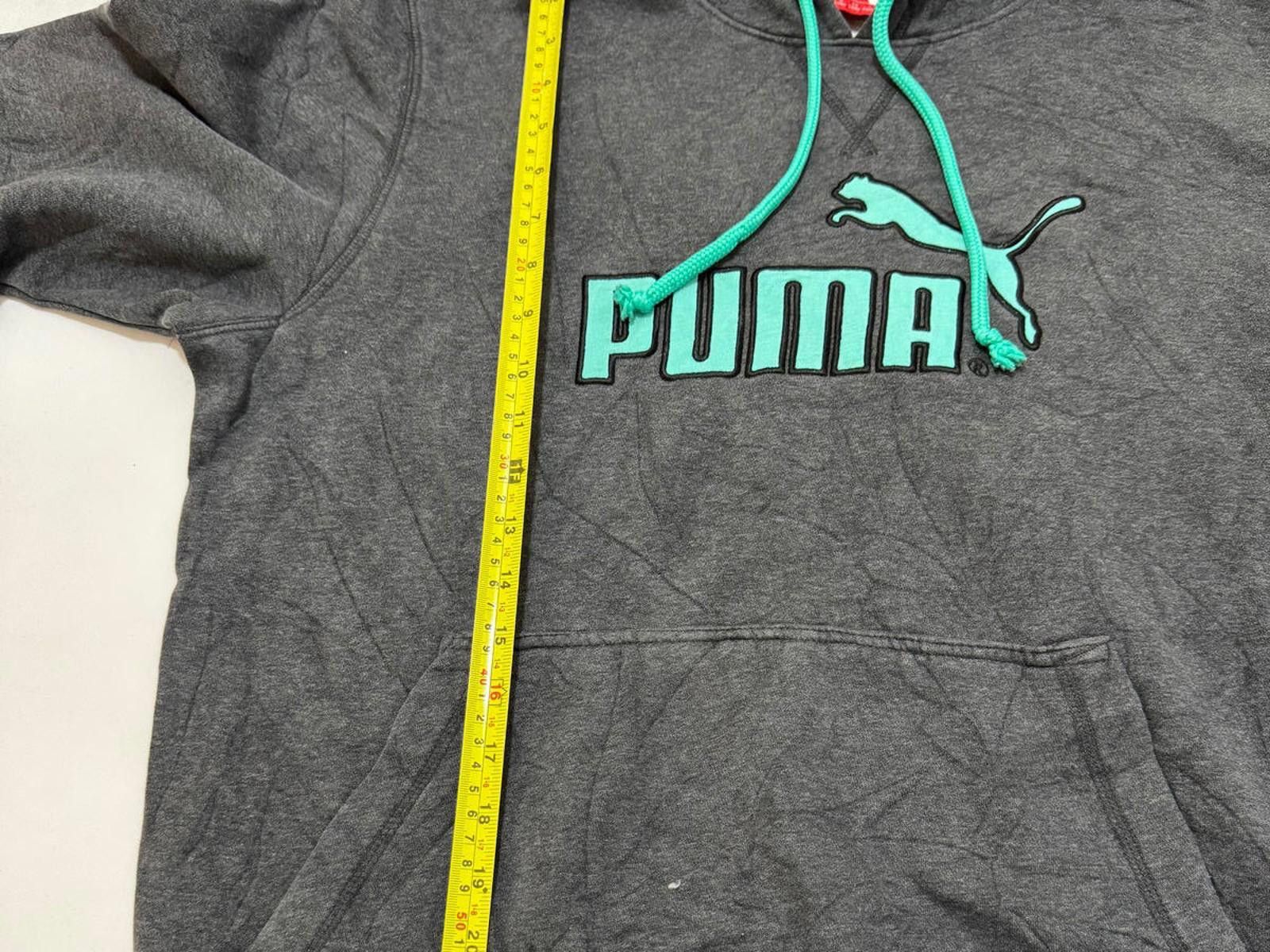Puma Puma Men's Gray Hoodie with Teal Accents Size US L / EU 52-54 / 3 - 5 Thumbnail