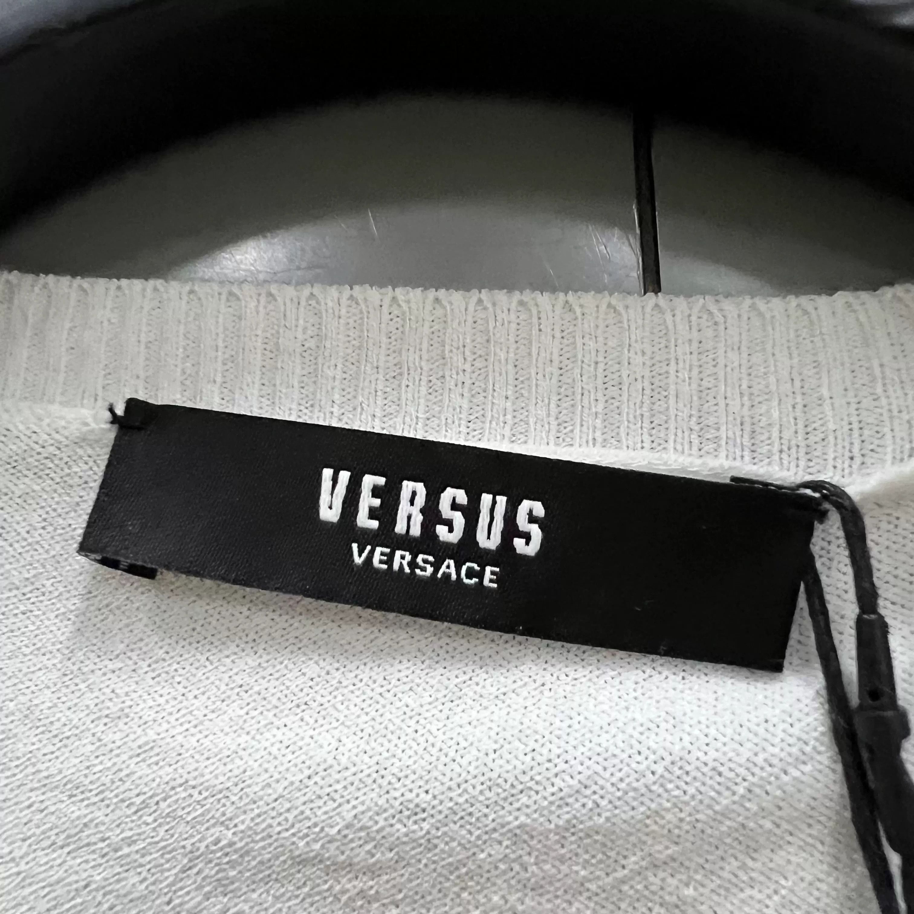 Versace Versace Pin-Decorated Knit Short-Sleeve Size US XS / EU 42 / 0 - 5 Thumbnail