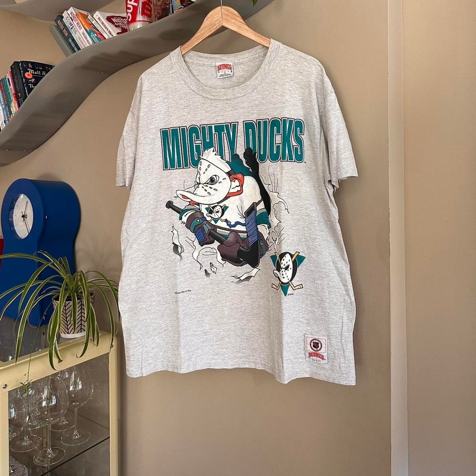 NHL × Vintage Vintage Mighty Ducks Break Through Shirt Size US XL / EU 56 / 4 - 1 Thumbnail