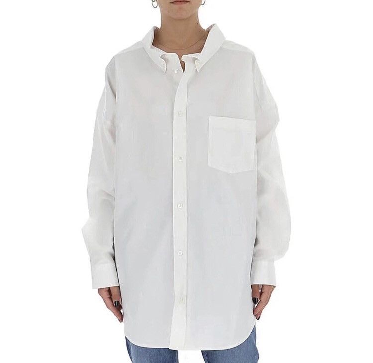 Balenciaga Balenciaga long sleeved white shirt2412-Nextarrow Size US M / EU 48-50 / 2 - 8 Thumbnail