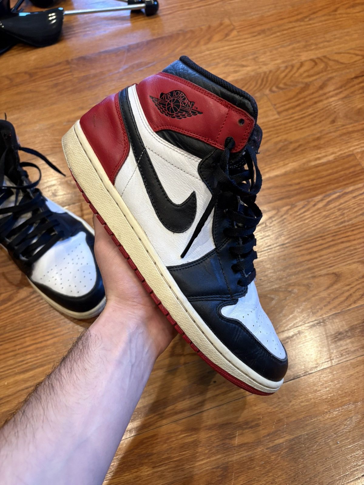 Nike 2013 Jordan 1 Black Toe Size US 12 / EU 45 - 1 Thumbnail
