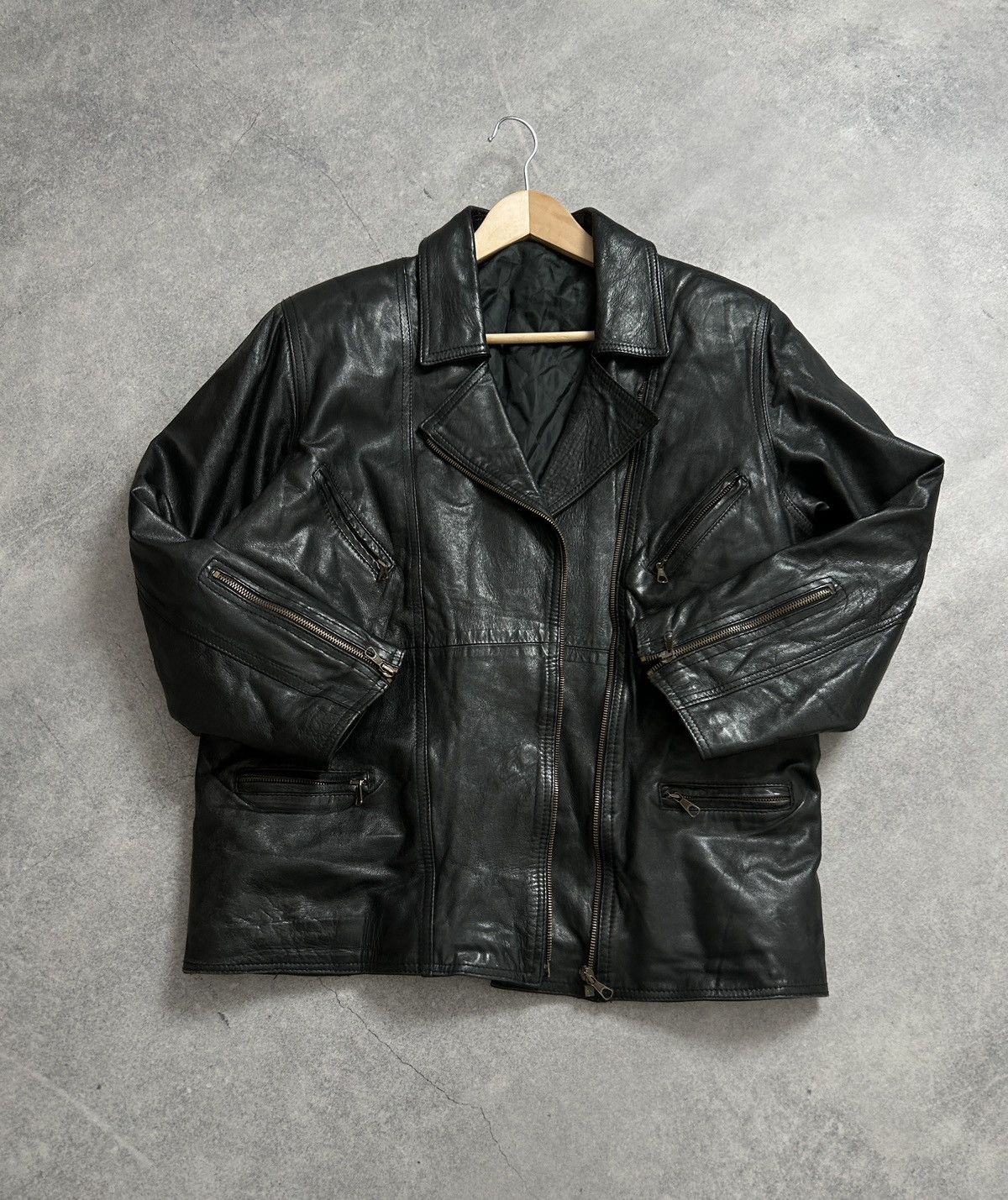 Vera Pelle Vintage Vera Pelle y2k leather jacket mens Size US L / EU 52-54 / 3 - 1 Thumbnail
