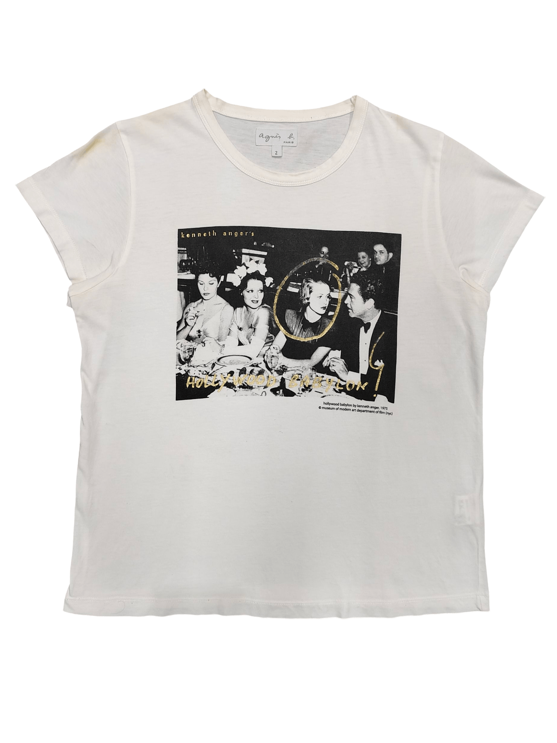 RARE🔥Vtg Agnes B Kenneth Anger Photo Tshirt