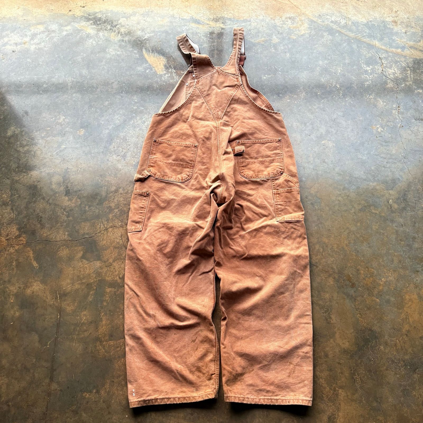 Carhartt × Vintage Vintage Baggy Carhartt Canvas Overalls 42x30 Size US 42 / EU 58 - 4 Thumbnail