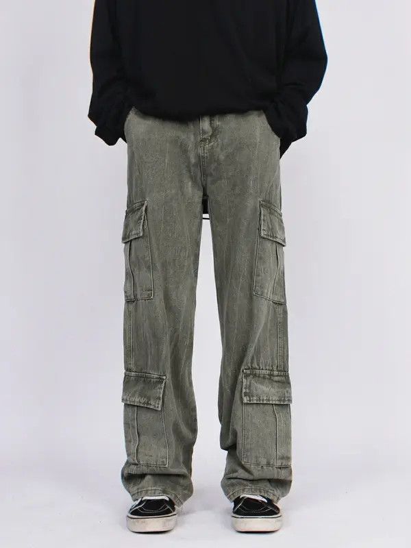 Vintage VIBE fade punk cargo skate jeans Size US 34 / EU 50 - 8 Thumbnail