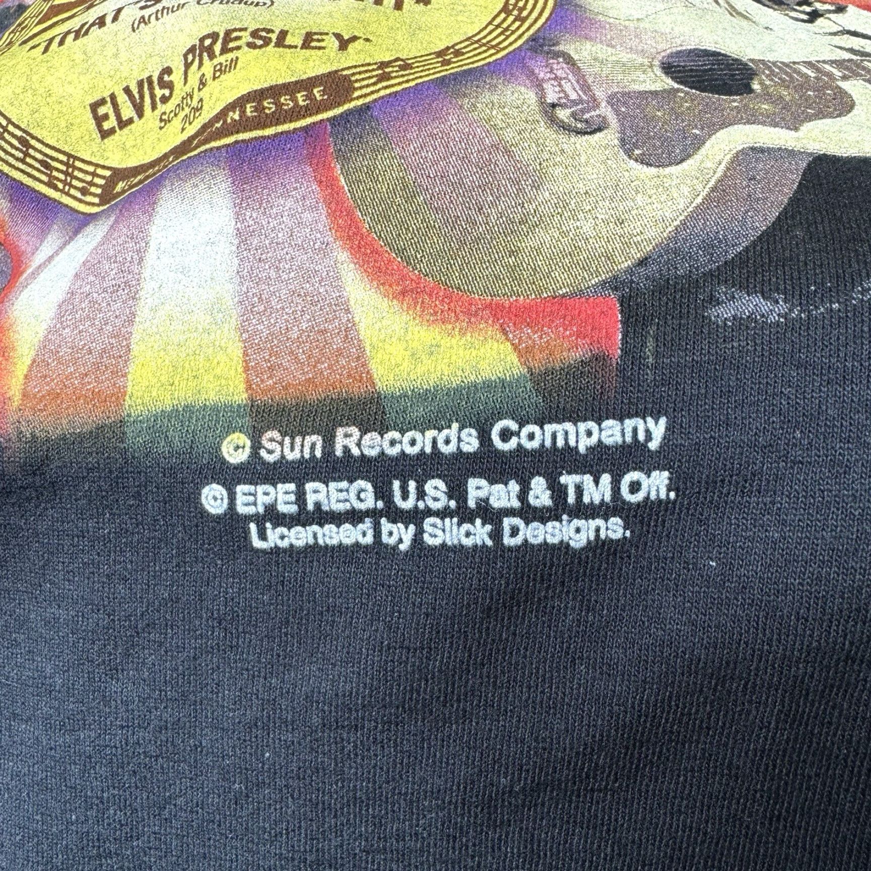 Gildan VINTAGE Elvis Presley Sun Records Company T Shirt XL Black 90s Gildan Short Sleeve Crew Neck Men Mens Size US XL / EU 56 / 4 - 7 Thumbnail