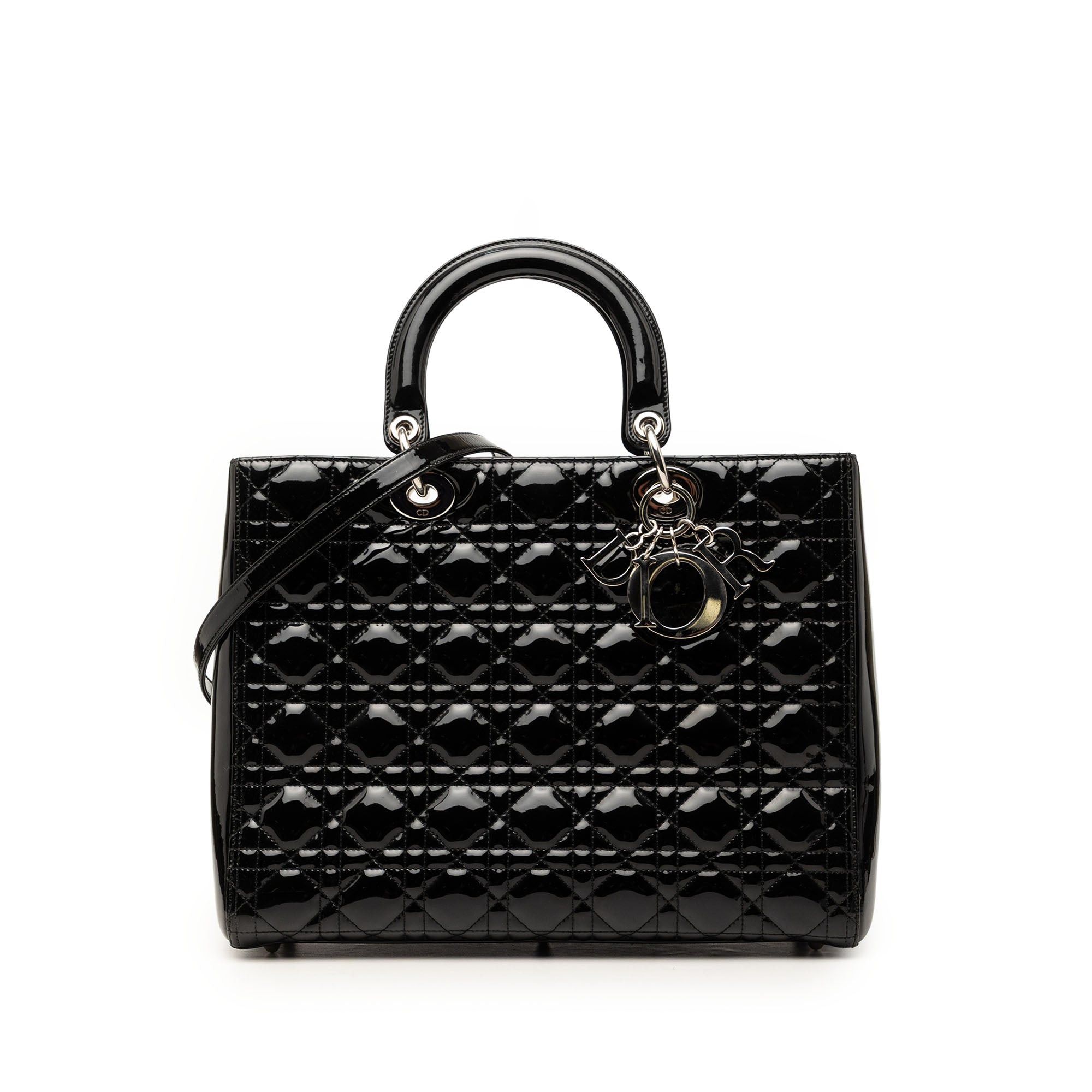 Dior Large Patent Cannage Lady Dior Size ONE SIZE - 1 Thumbnail