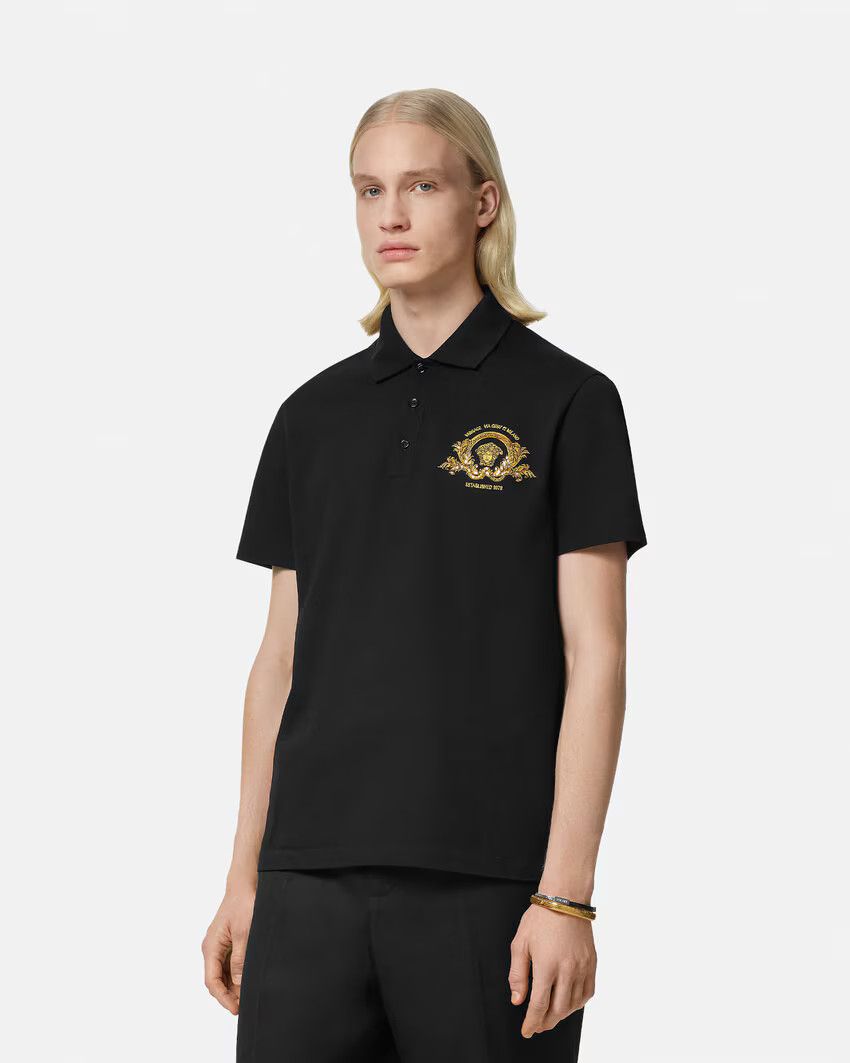 Versace o1s22i1n0125 Polo Shirt in Black Size US XXL / EU 58 / 5 - 4 Thumbnail