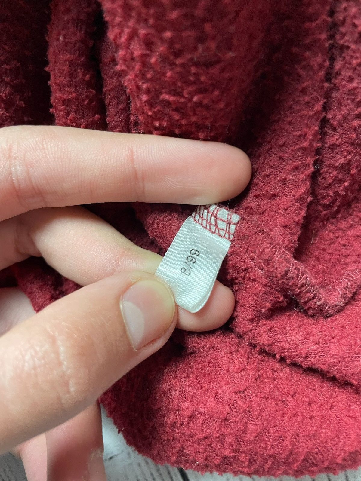 Vintage Vintage adidas fleece sweatshirt red big logo size L Size US L / EU 52-54 / 3 - 6 Thumbnail
