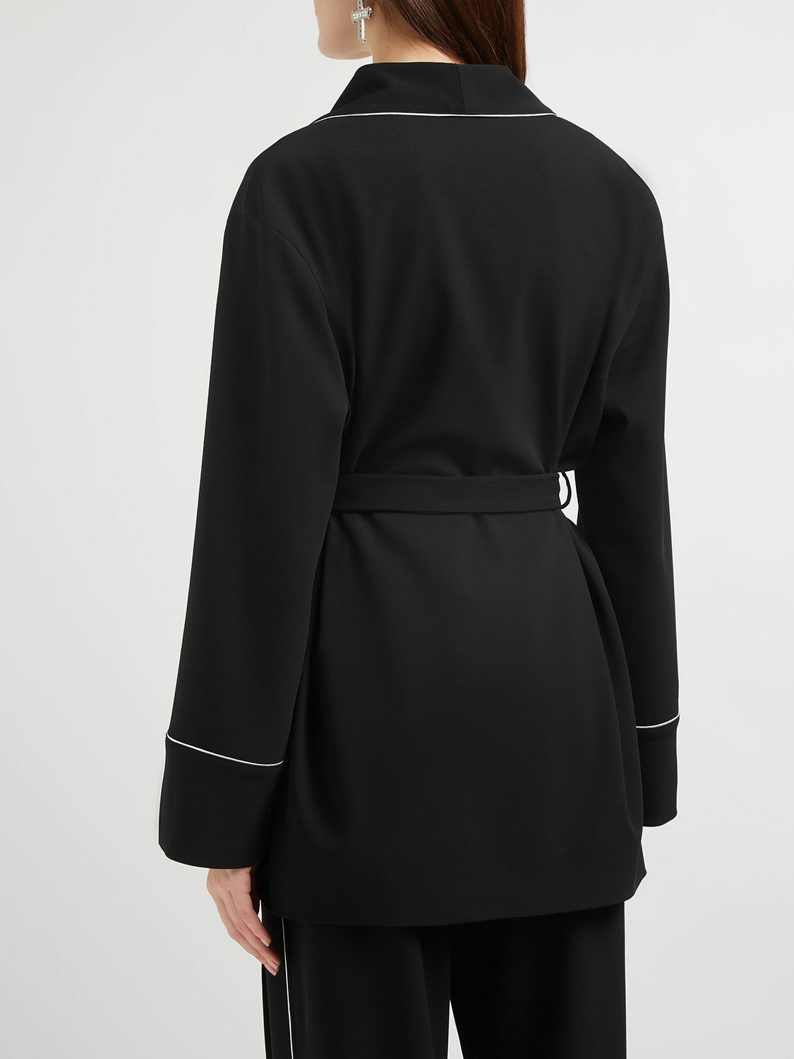 Dolce & Gabbana o1y0825 Trench Coat in Black Size S / US 4 / IT 40 - 4 Thumbnail
