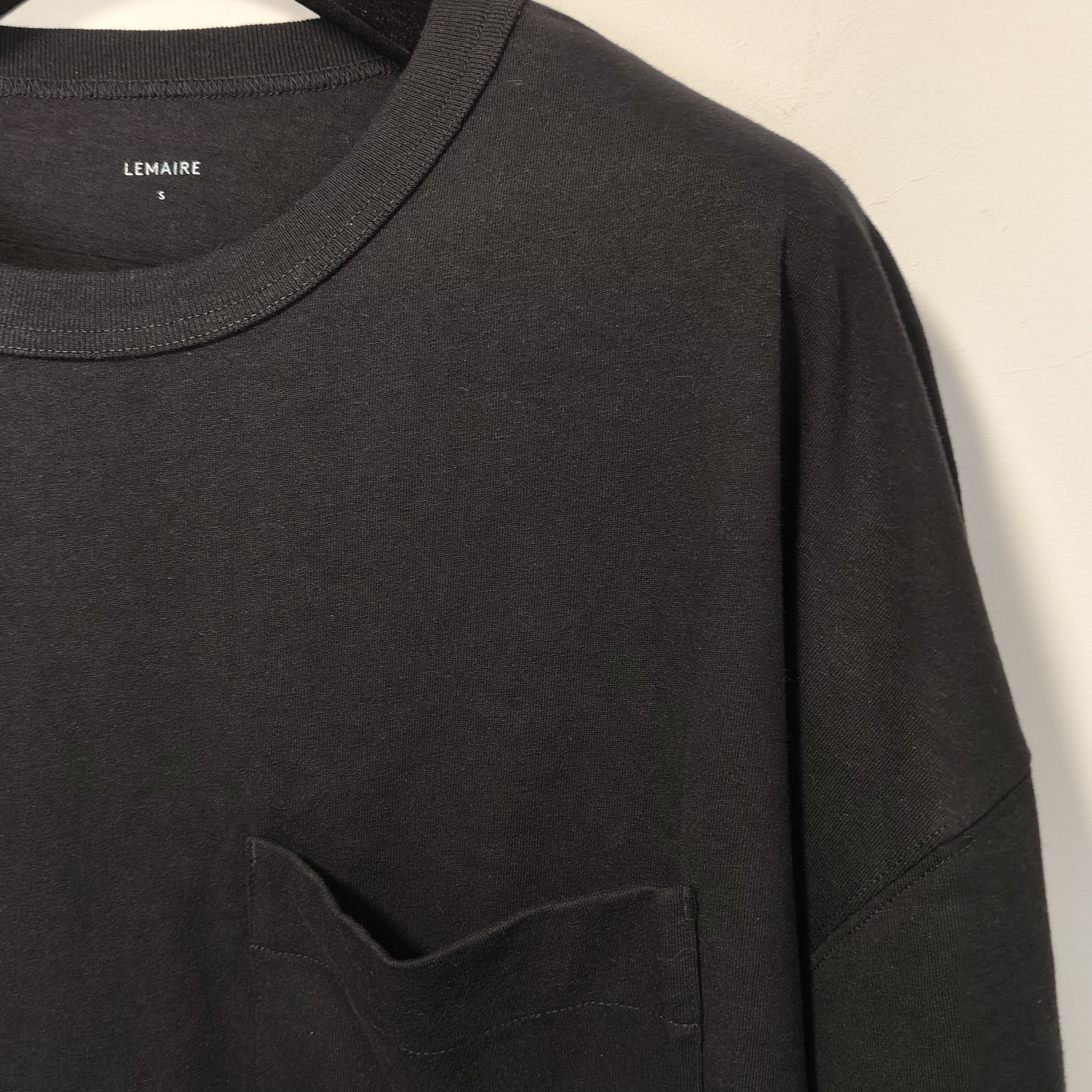 Lemaire Heavy cotton and linen t-shirt Size US S / EU 44-46 / 1 - 2 Thumbnail