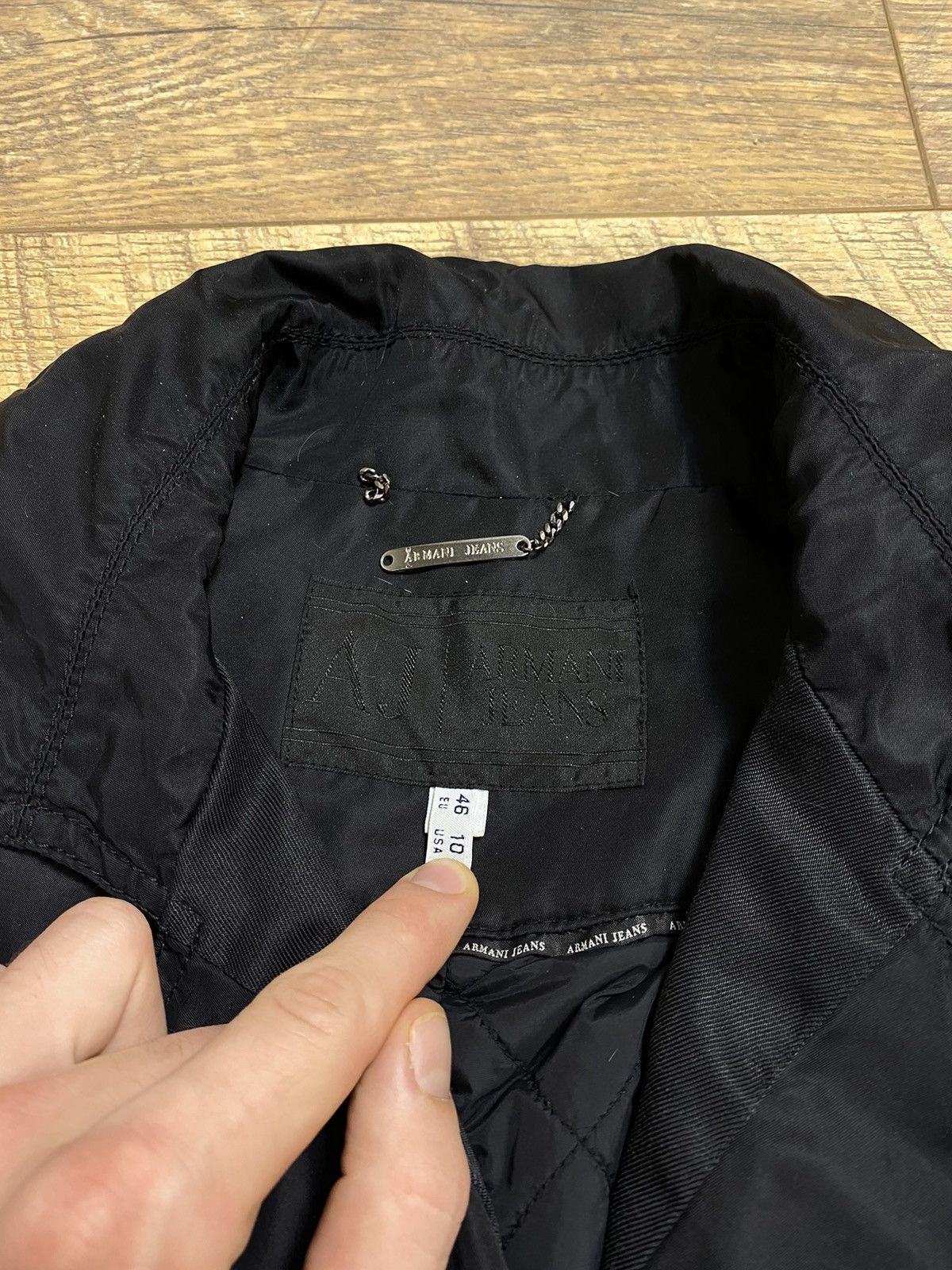 Armani Vintage Armani Jeans Double-Breasted Jacket Size L / US 10 / IT 46 - 2 Thumbnail