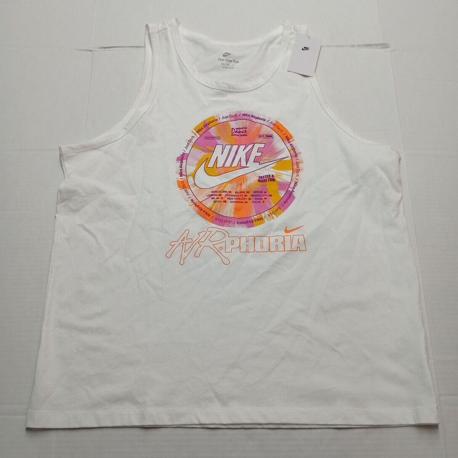Nike Nike Sportswear Air-phoria Tank Top Men's 2XL White FV3726 Size US XXL / EU 58 / 5 - 1 Thumbnail