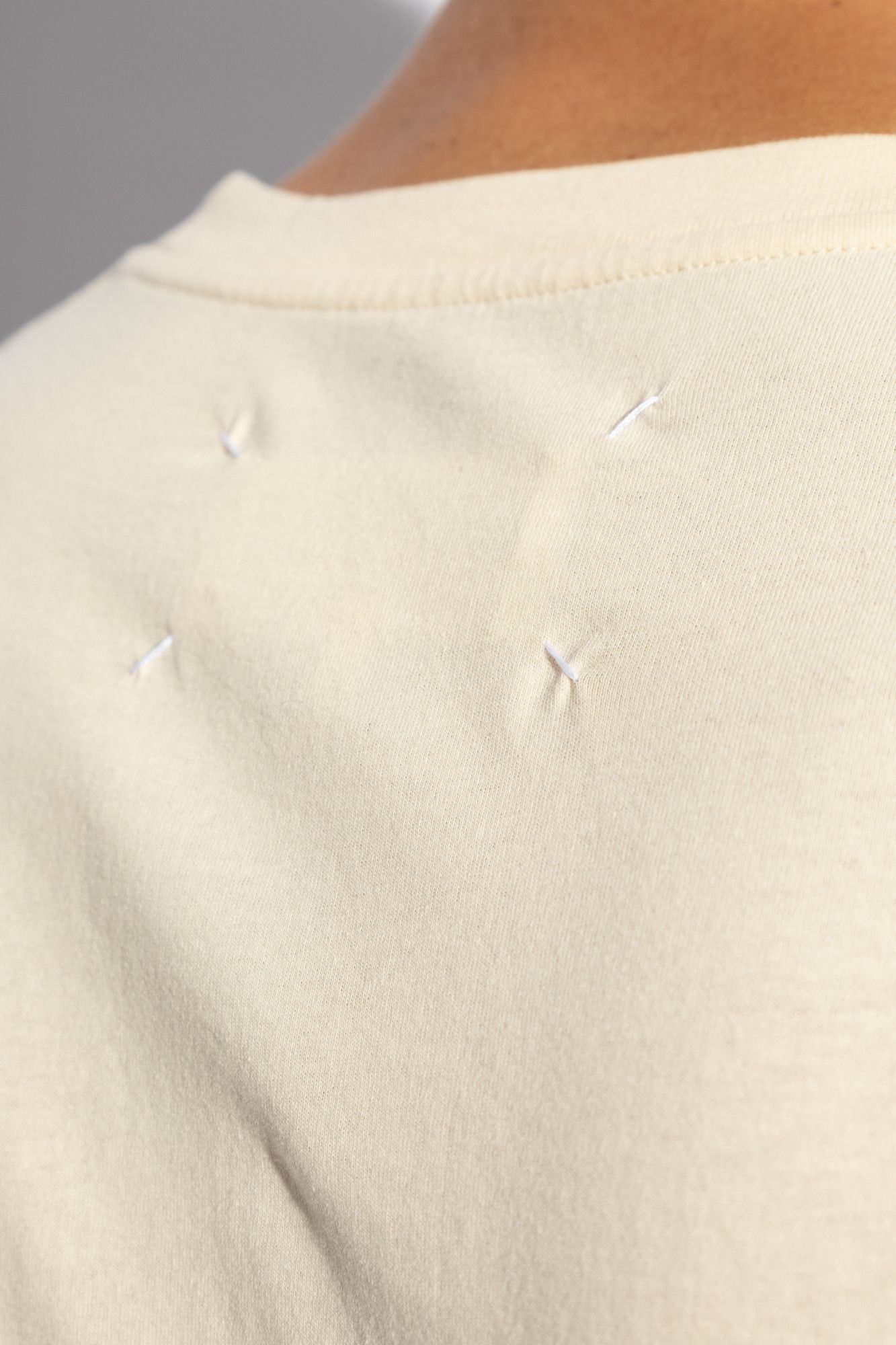 Maison Margiela o1s22i1n1024 Tripack Cotton T-Shirt in Beige Size US S / EU 44-46 / 1 - 5 Thumbnail