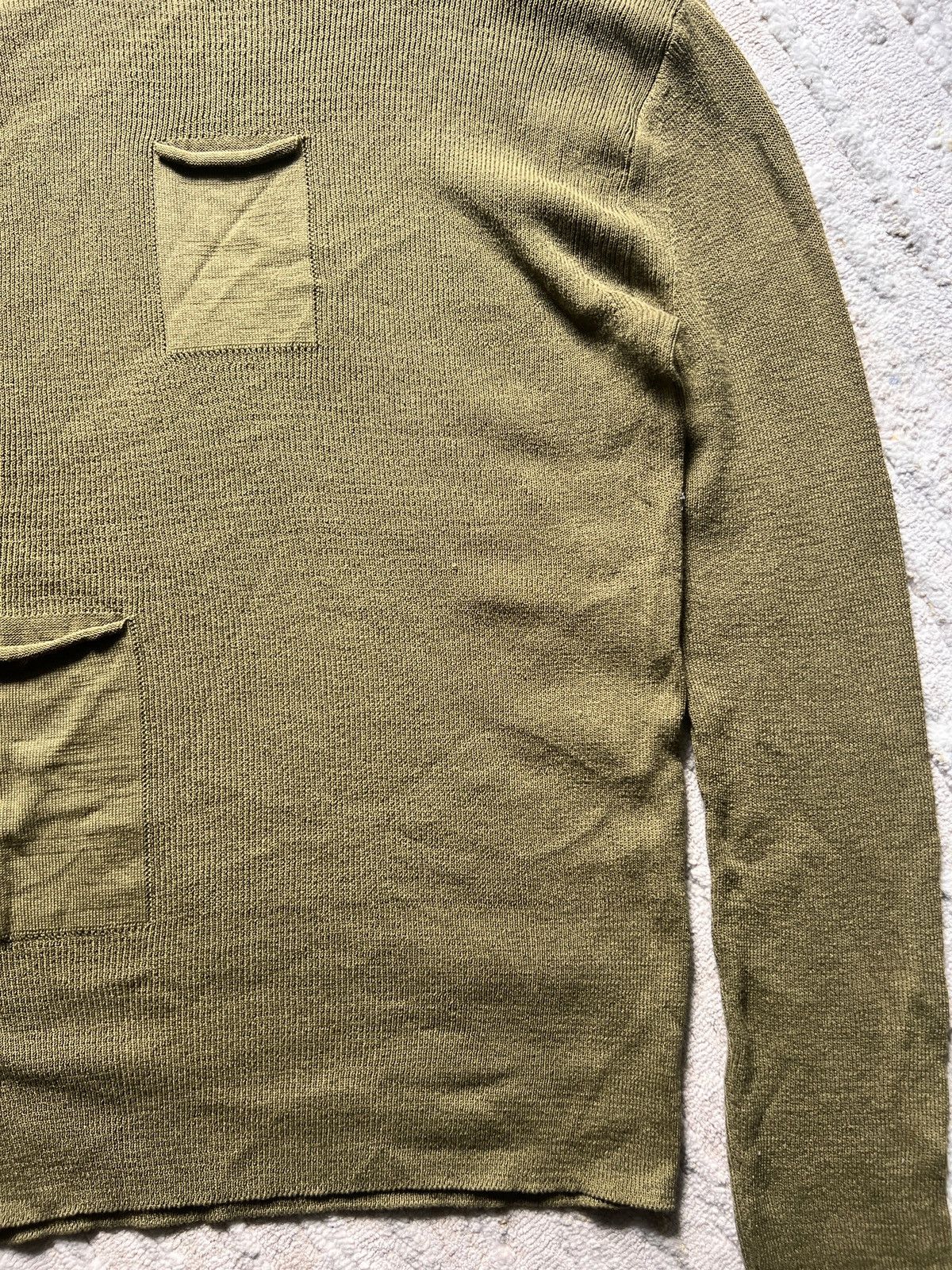 Issey Miyake Issey Miyake Heart Haat Military Style Stretchable Jumper Size US M / EU 48-50 / 2 - 5 Thumbnail
