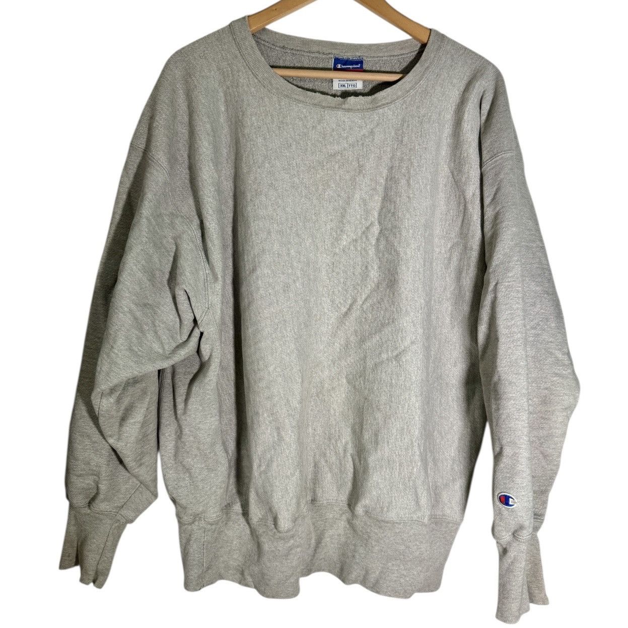 Champion Vintage 90s Champion Reverse Weave Crewneck Sweatshirt Gray Size US XXL / EU 58 / 5 - 1 Thumbnail