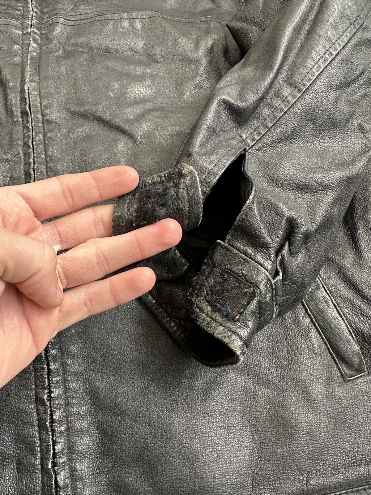 Japanese Brand Archive Heavy Japanese Vintage Black Leather Jacket Size US XL / EU 56 / 4 - 8 Thumbnail