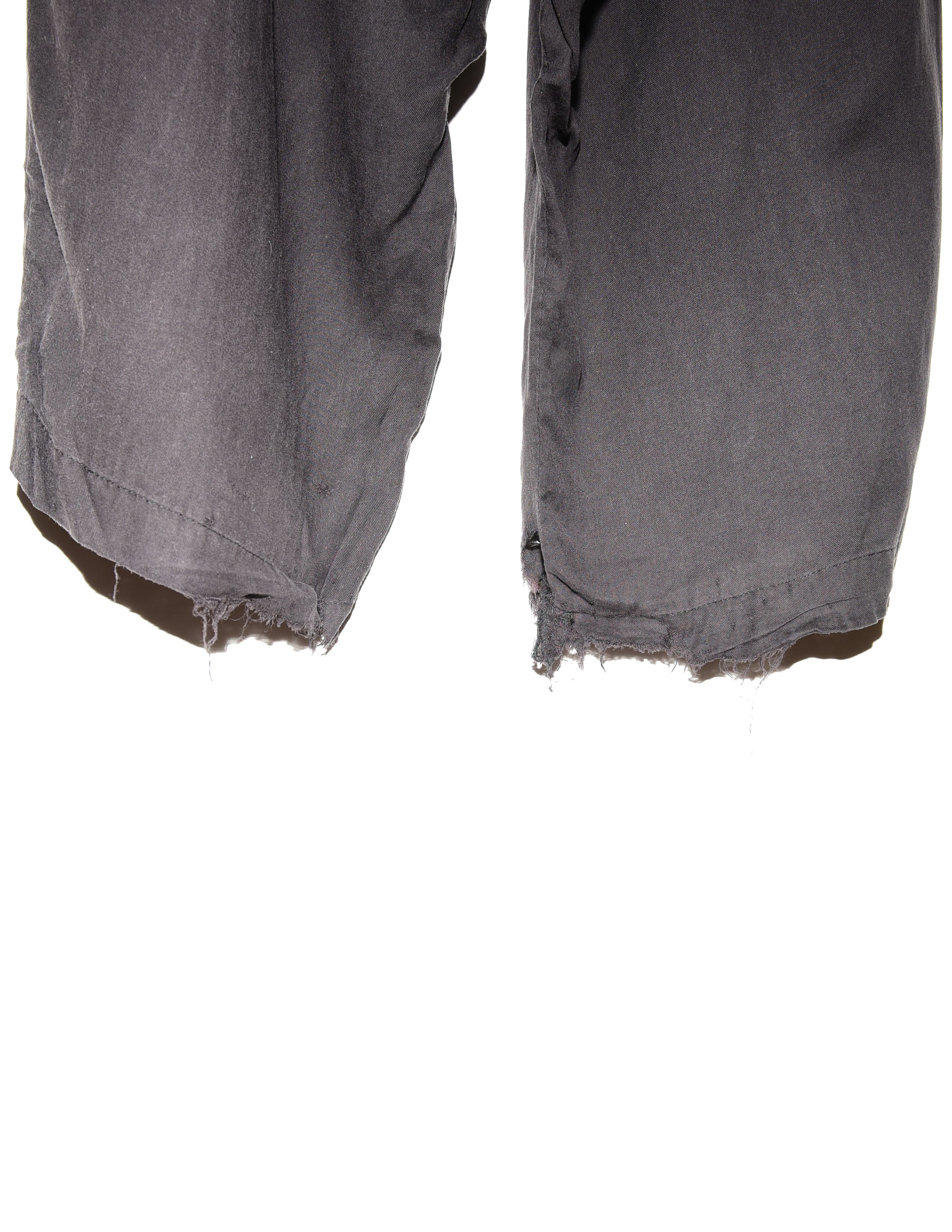 Yohji Yamamoto Yohji Yamamoto Ground Y Distressed Long Trousers Size US 32 / EU 48 - 4 Thumbnail