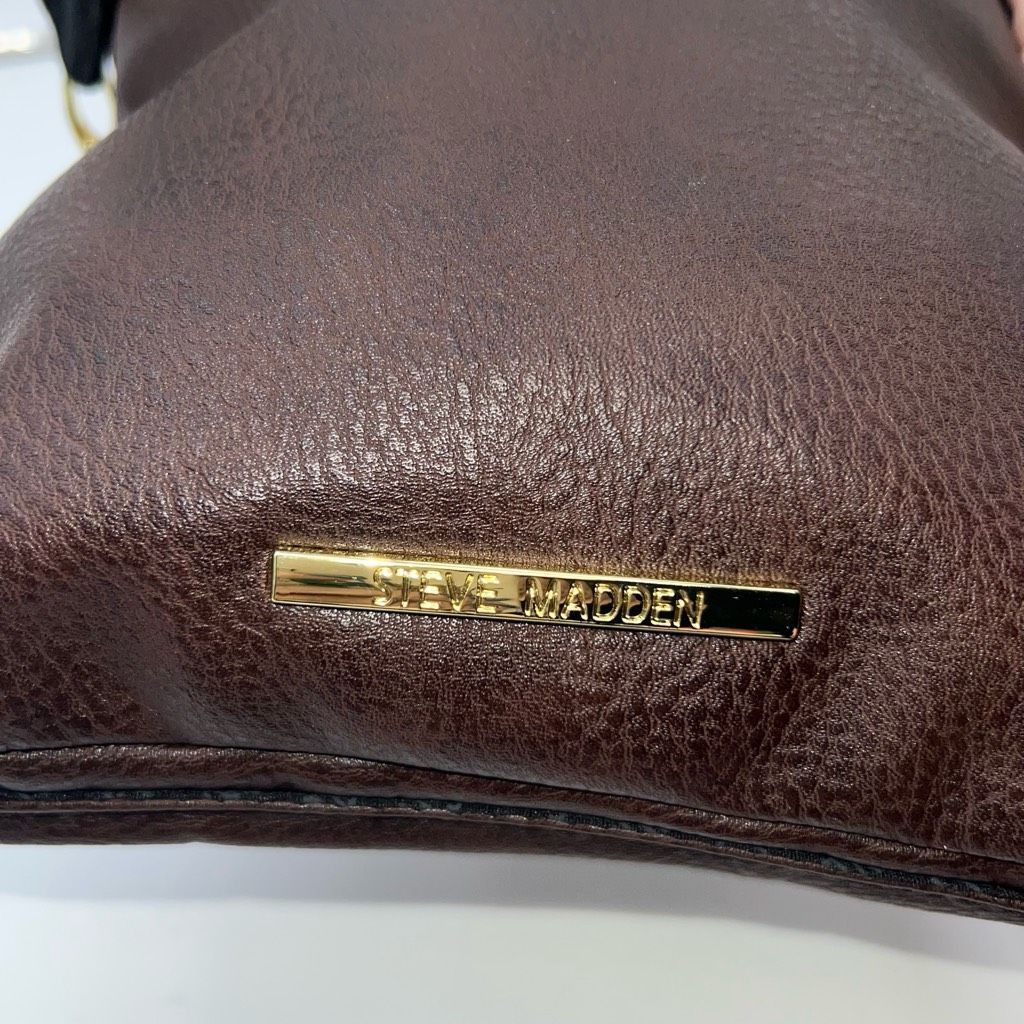 Steve Madden Steve Madden Faux Leather Crossbody Signature Bag with Guita Size ONE SIZE - 6 Thumbnail