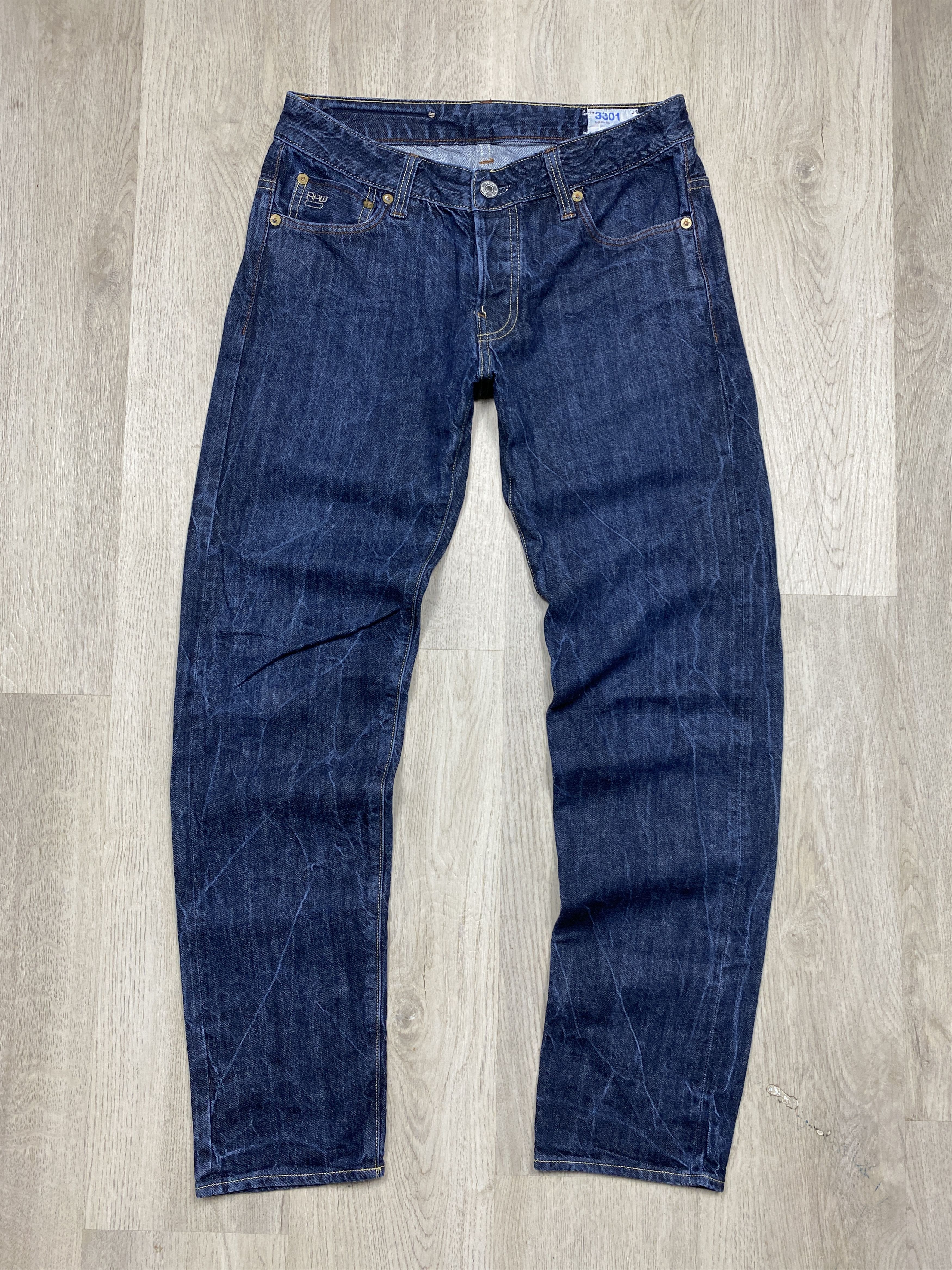 G-Star G Star Raw Vintage Mens Low Tapered Denim Pants Jeans Size US 30 / EU 46 - 4 Thumbnail