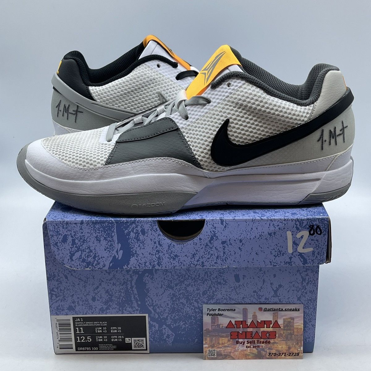 Nike Ja 1 light smoke grey Size US 11 / EU 44 - 1 Thumbnail