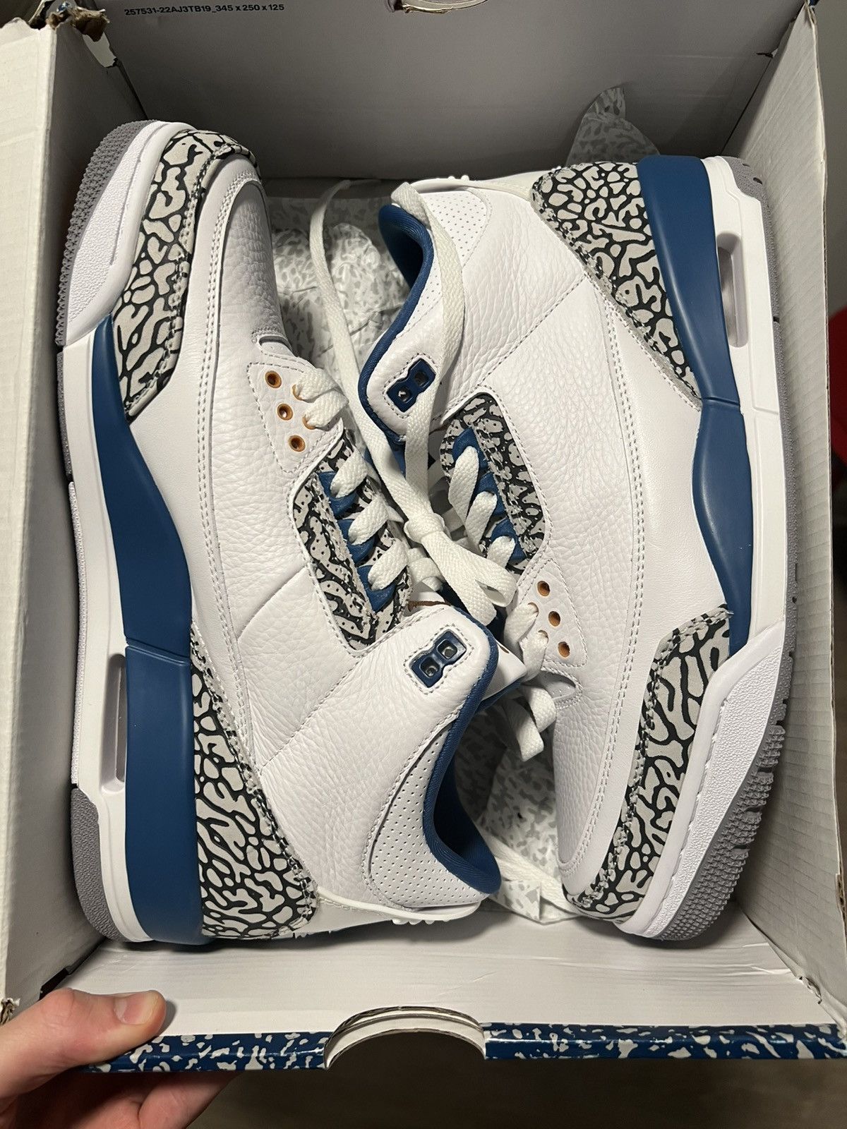 Jordan 3 True Blue lightly used no box as is Sz:10 Nike Air Jordan 3 Retro OG Mid True Blue size 13 854262-106  main image 2