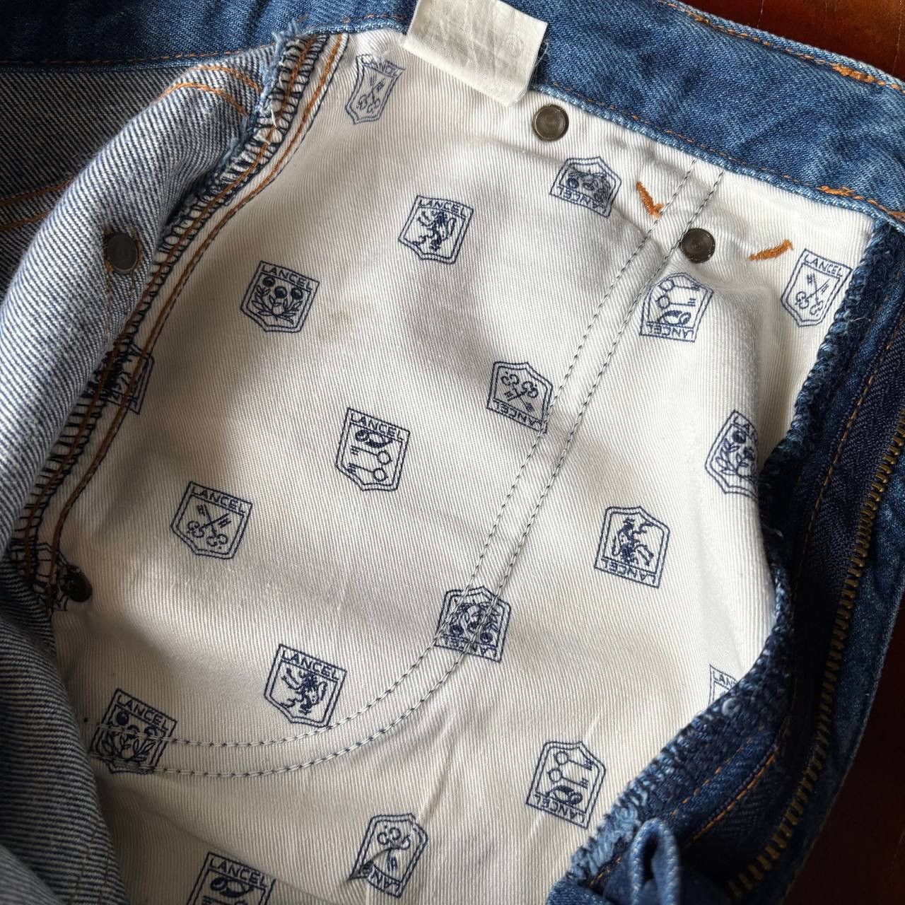 Lancel Vintage 90’s Lancel Paris Jeans with Purple Gold Embroidery Size US 28 / EU 44 - 17 Thumbnail