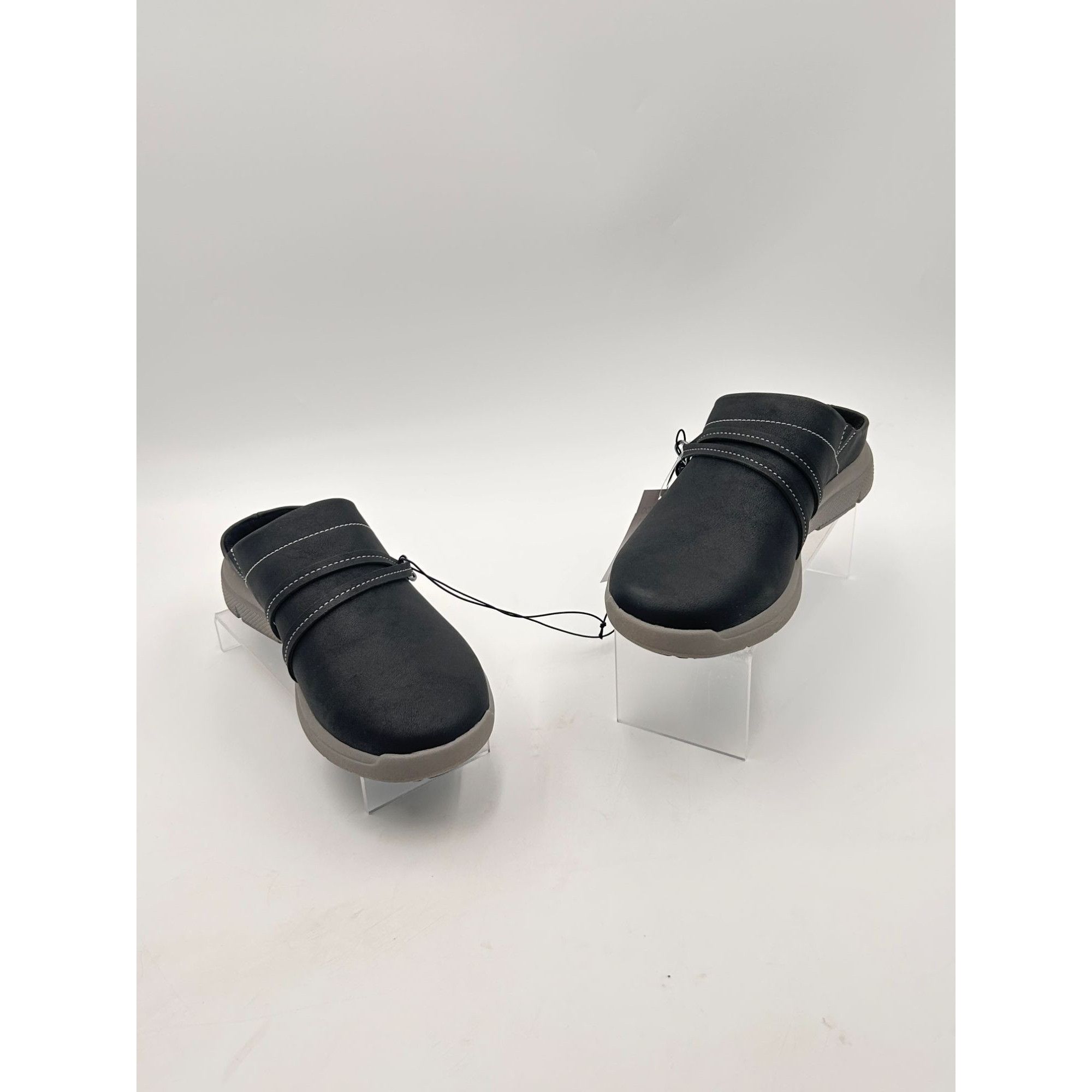 Other JSport Women US 8M Black Clog Slip On Memory Foam Comfort Sh Size US 8 / IT 38 - 3 Thumbnail