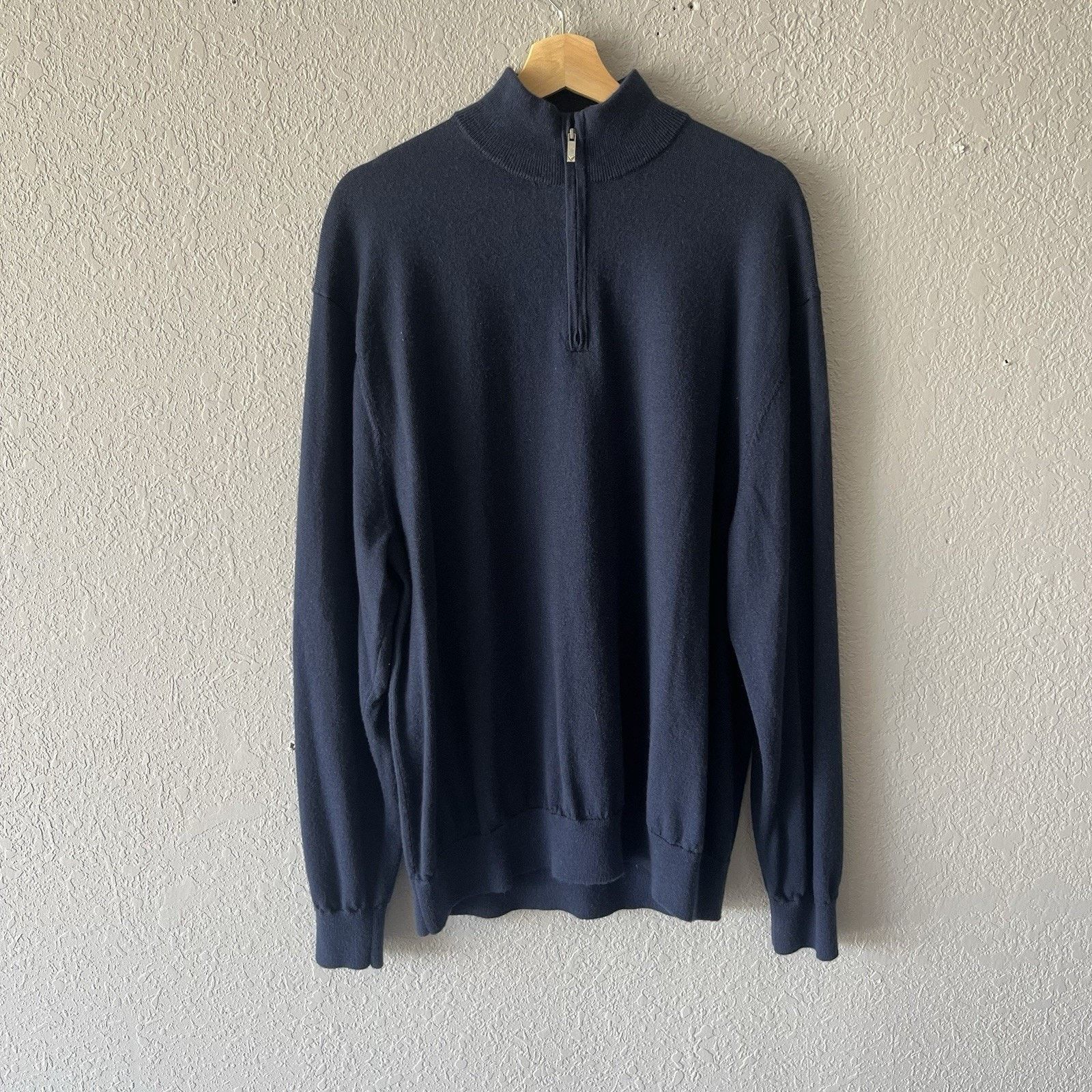 Callaway Navy Blue Callaway Golf Pullover Quarter zip Sweater Men’s Size US XL / EU 56 / 4 - 1 Thumbnail