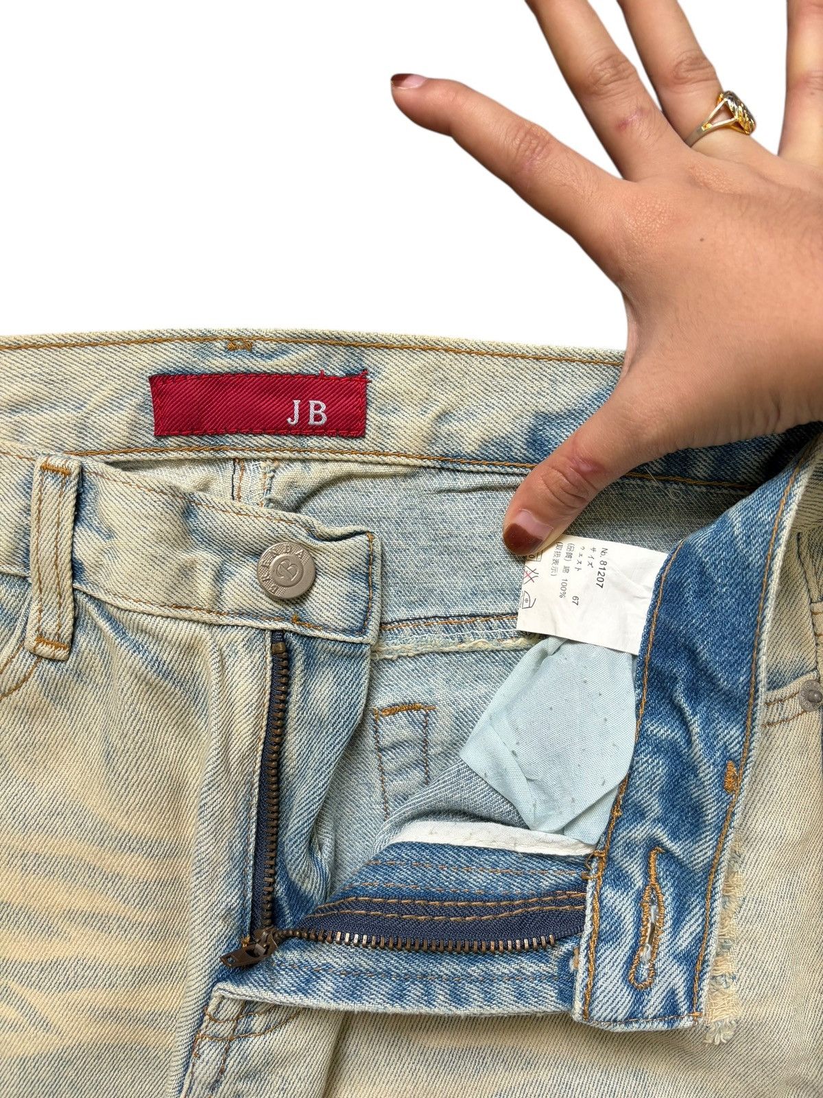 Hysteric Glamour Vintage Japanese Brand Embellished Distress Flare Jeans Size 28" / US 6 / IT 42 - 5 Thumbnail