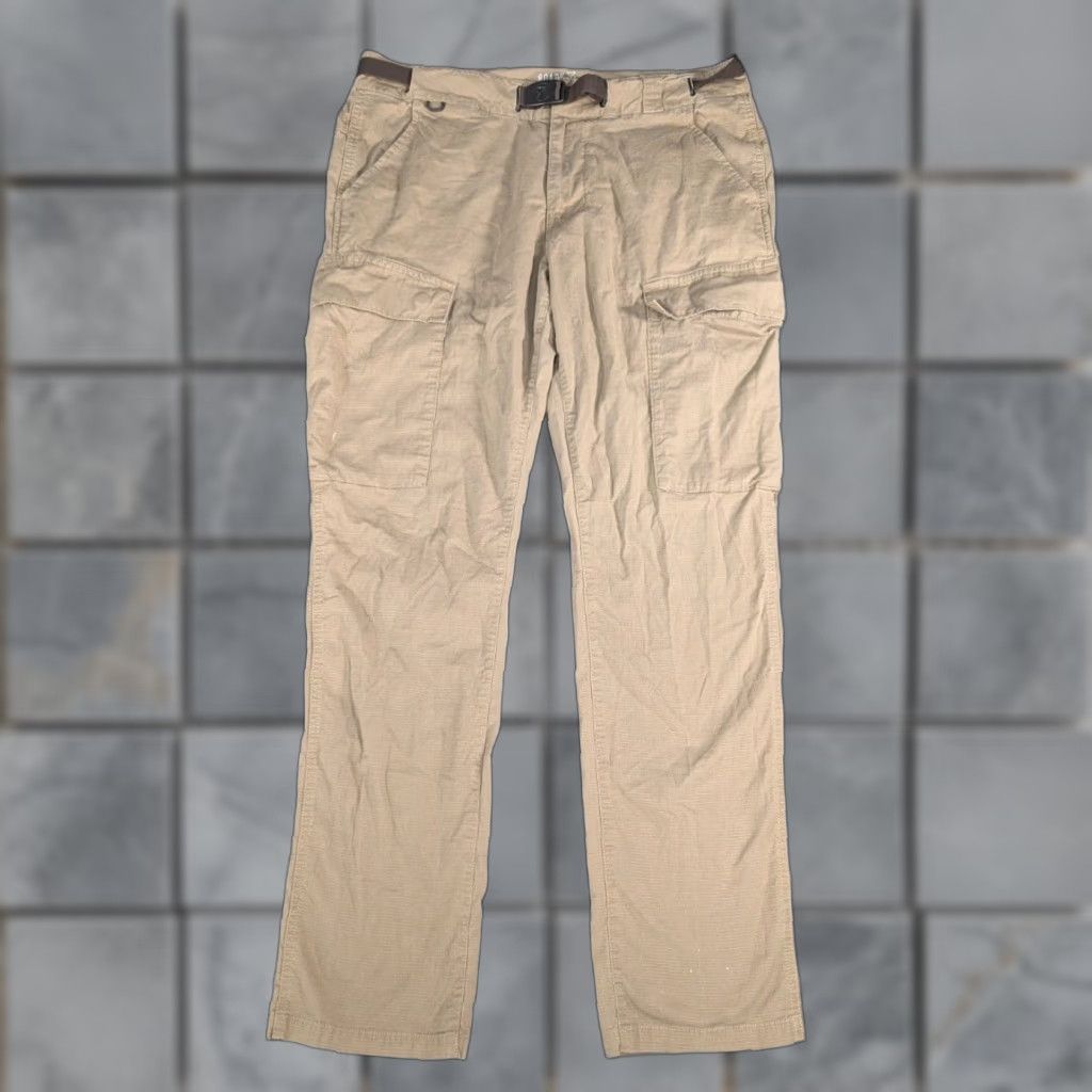 Roark Roark Pants Mens 32 Campover Ripstop Cargo Belted Outdoor Hiking Brown Slim Straight Size US 32 / EU 48 - 1 Thumbnail