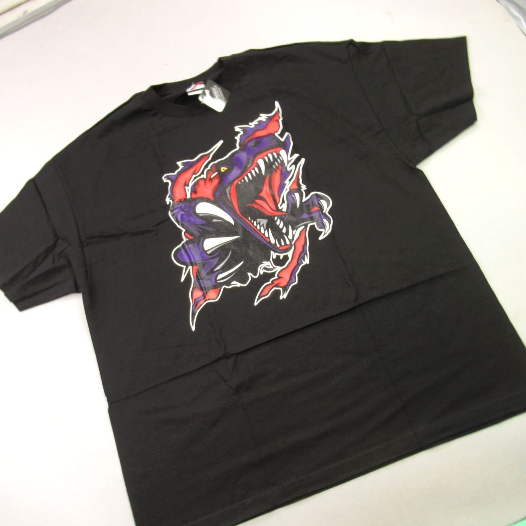 Vintage Bruisers Mens 2XL Short Sleeve Black Sweatshirt - Cotton Knit Fabric Size US XXL / EU 58 / 5 - 2 Thumbnail