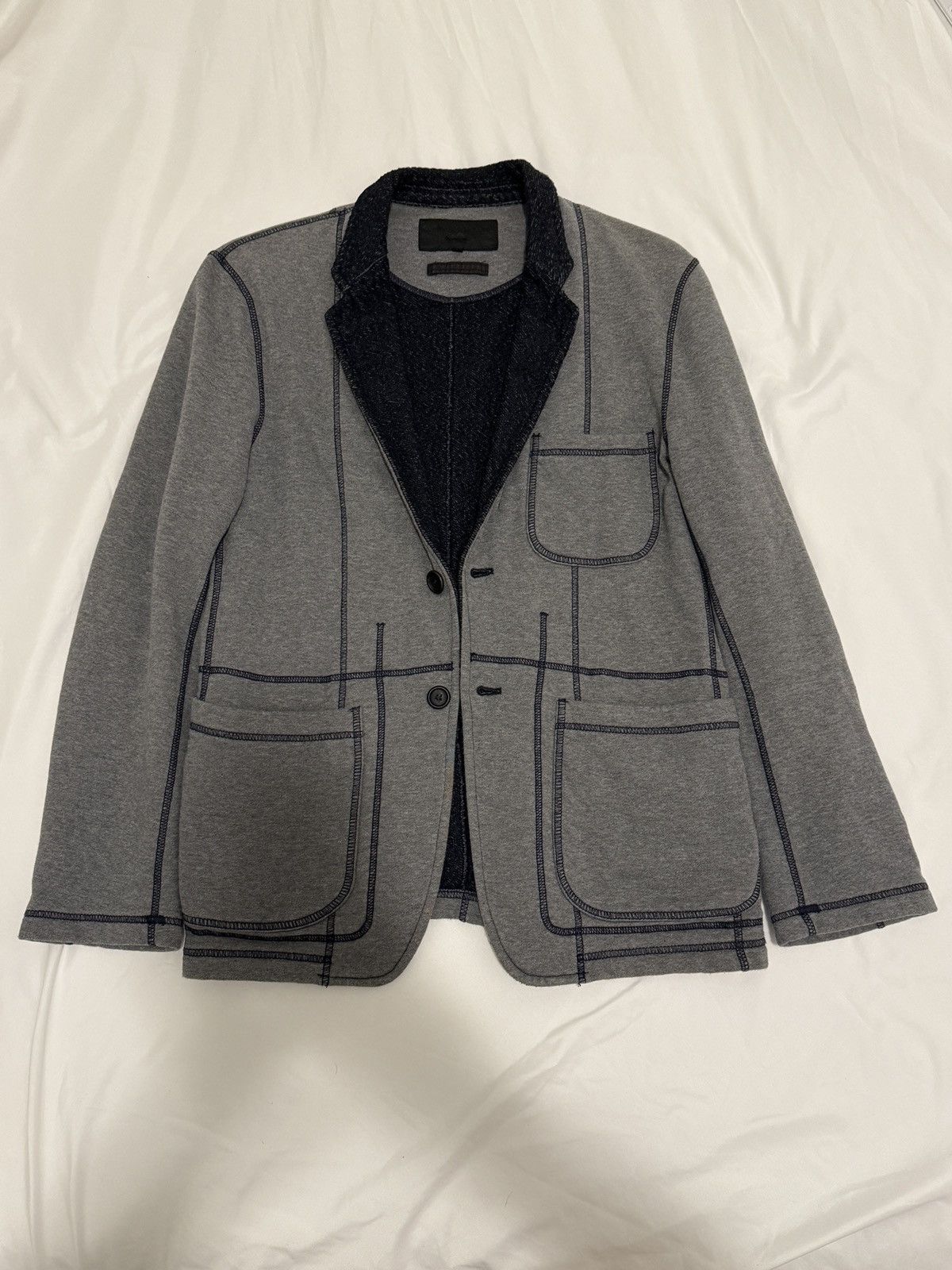 Comme des Garcons Homme Plus French Terry Exposed Stitch Jacket - Sz S Size US S / EU 44-46 / 1 - 1 Thumbnail