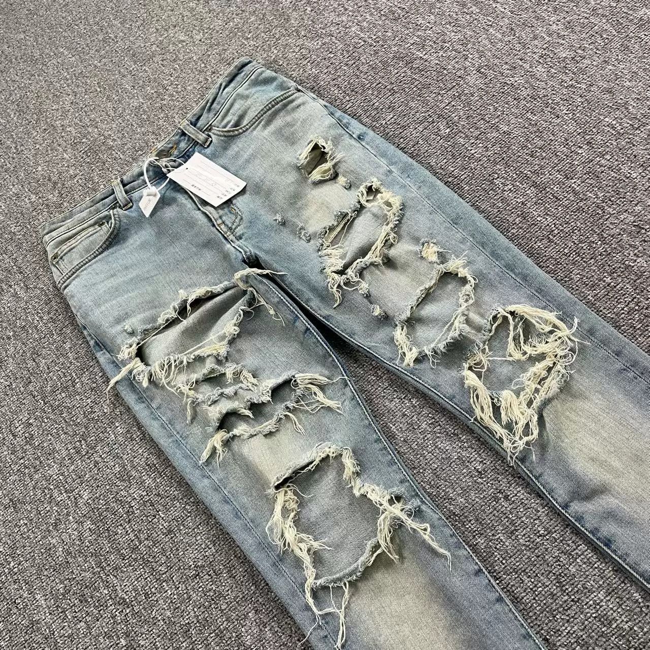 Saint Laurent Paris SAINT LAURENT D05 Distressed Jeans Size US 32 / EU 48 - 2 Thumbnail