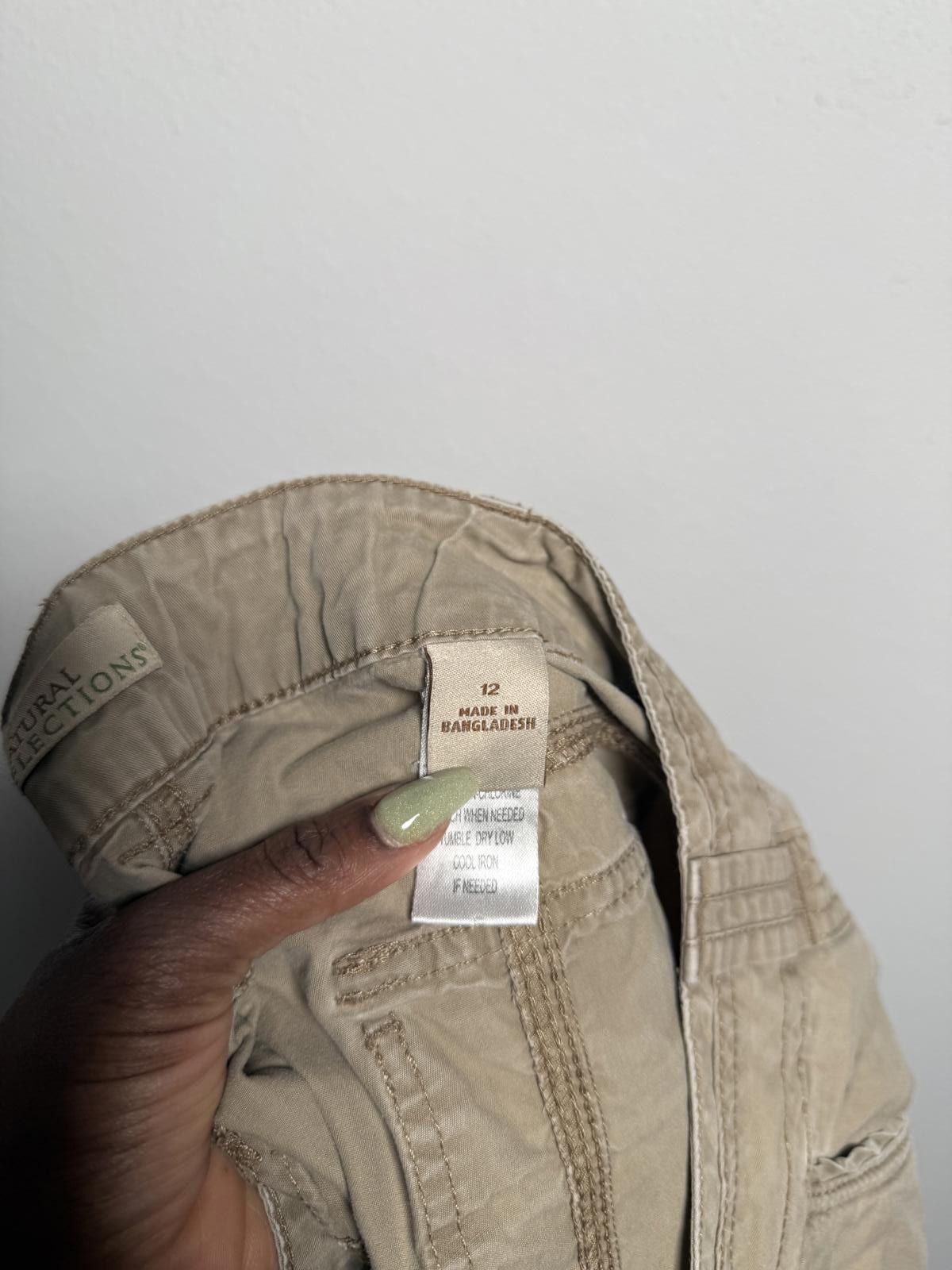 Designer Vintage Y2K Tan Cargo Shorts Women Size 34" / US 12 / IT 48 - 6 Thumbnail