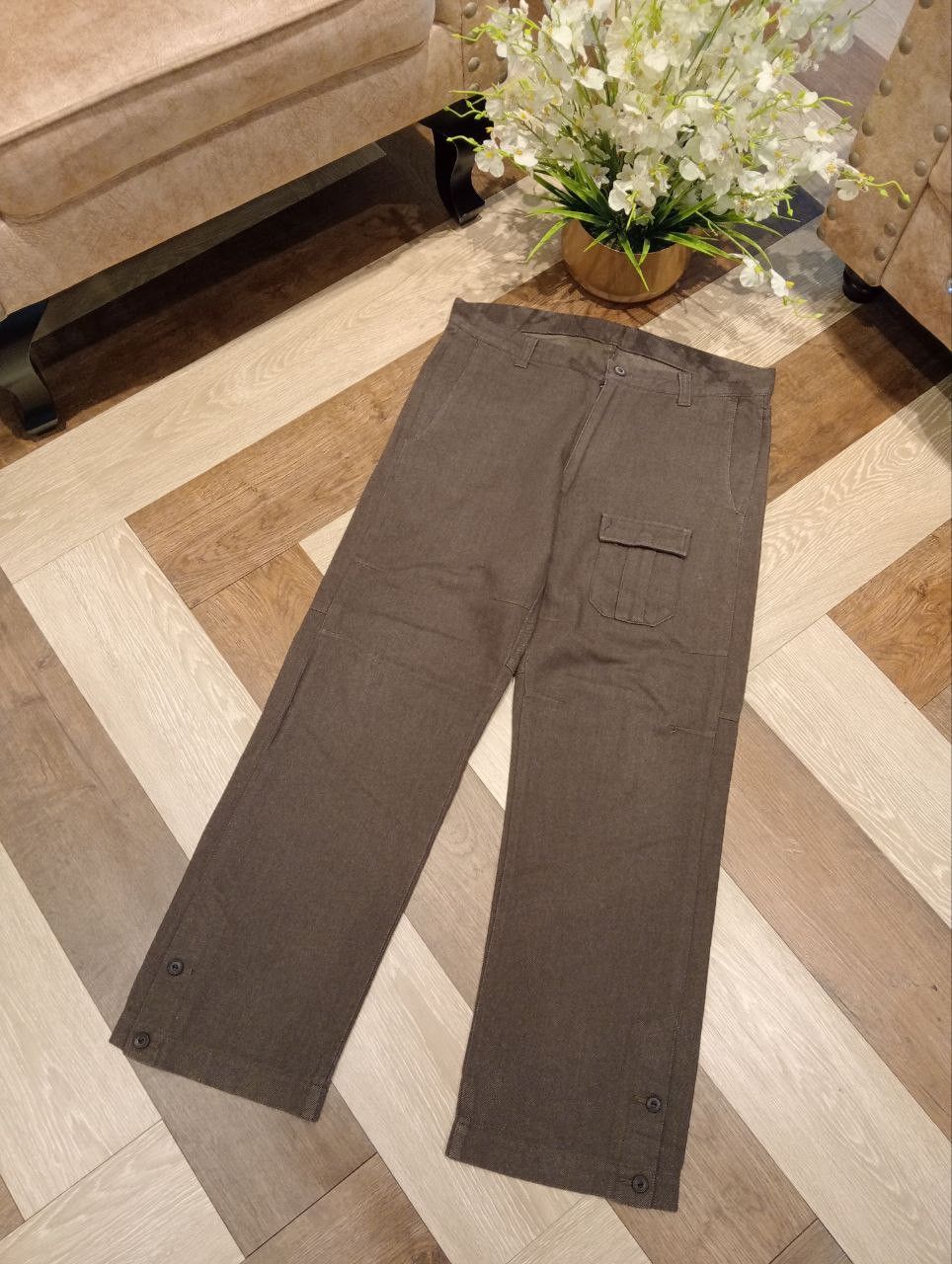 Japanese Brand JAPANESE PROHIBIT COTTON WOOL VINTAGE PANTS - SIZE L Size US 34 / EU 50 - 2 Thumbnail