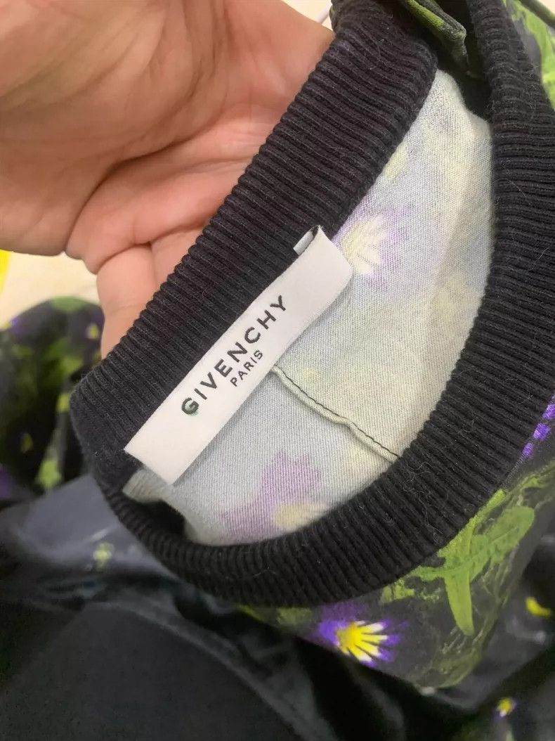Givenchy Givenchy Size38 Moss Green Floral Hoodie Size US M / EU 48-50 / 2 - 3 Thumbnail
