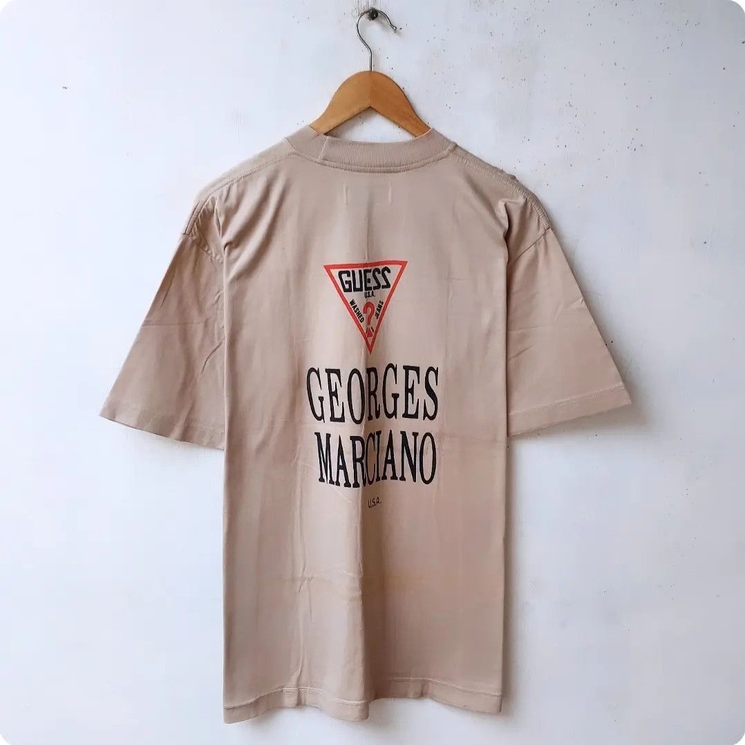 Guess × Vintage Vintage 90's Guess Georges Marciano Tshirt Size US L / EU 52-54 / 3 - 1 Thumbnail