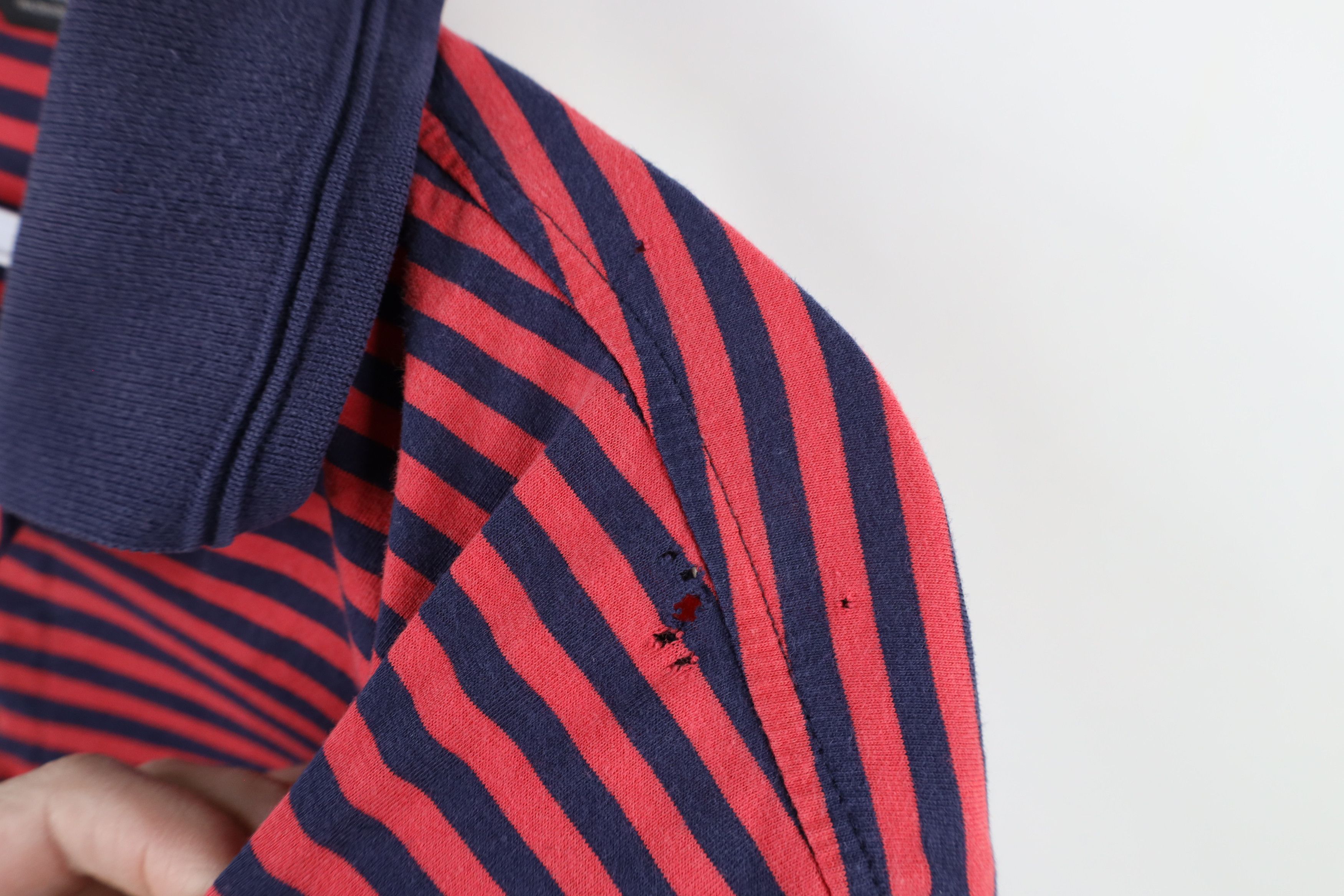 Christian Dior Monsieur × Vintage Vintage 90s Christian Dior Spell Out Striped Polo Shirt Size US M / EU 48-50 / 2 - 7 Thumbnail