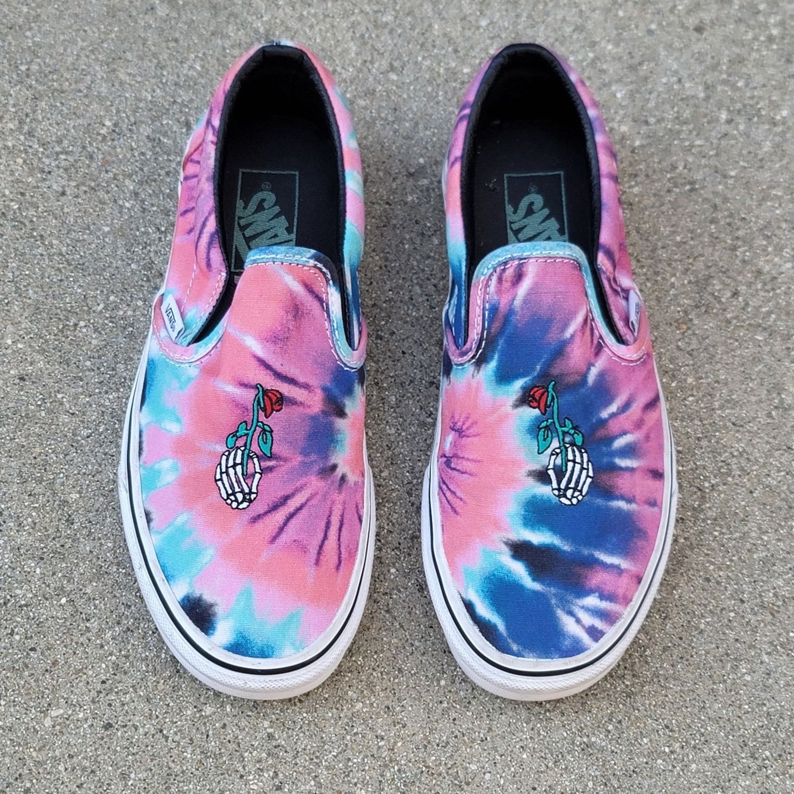 Vans VANS Jerry Garcia Grateful Dead Tie Dye Slip On Unisex Shoes Size US 7.5 / EU 40-41 - 3 Thumbnail