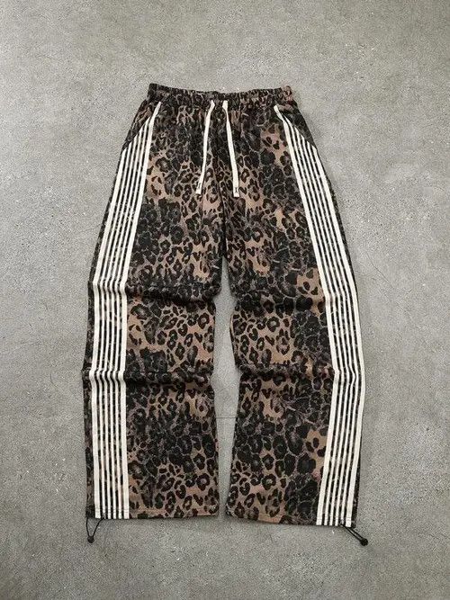 Japanese Brand DRIP Leopard Stripe Y2K Sweatpants Size US 30 / EU 46 - 1 Thumbnail