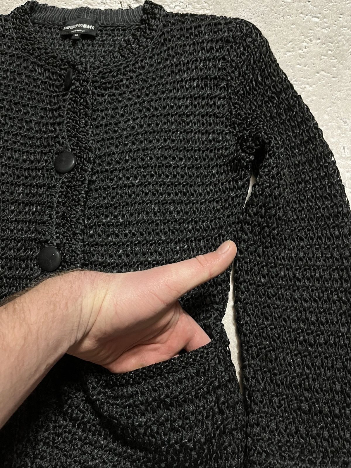 Emporio Armani × Giorgio Armani Woman’s Emporio Armani Knit Blazer Cardigan Size S / US 4 / IT 40 - 8 Thumbnail