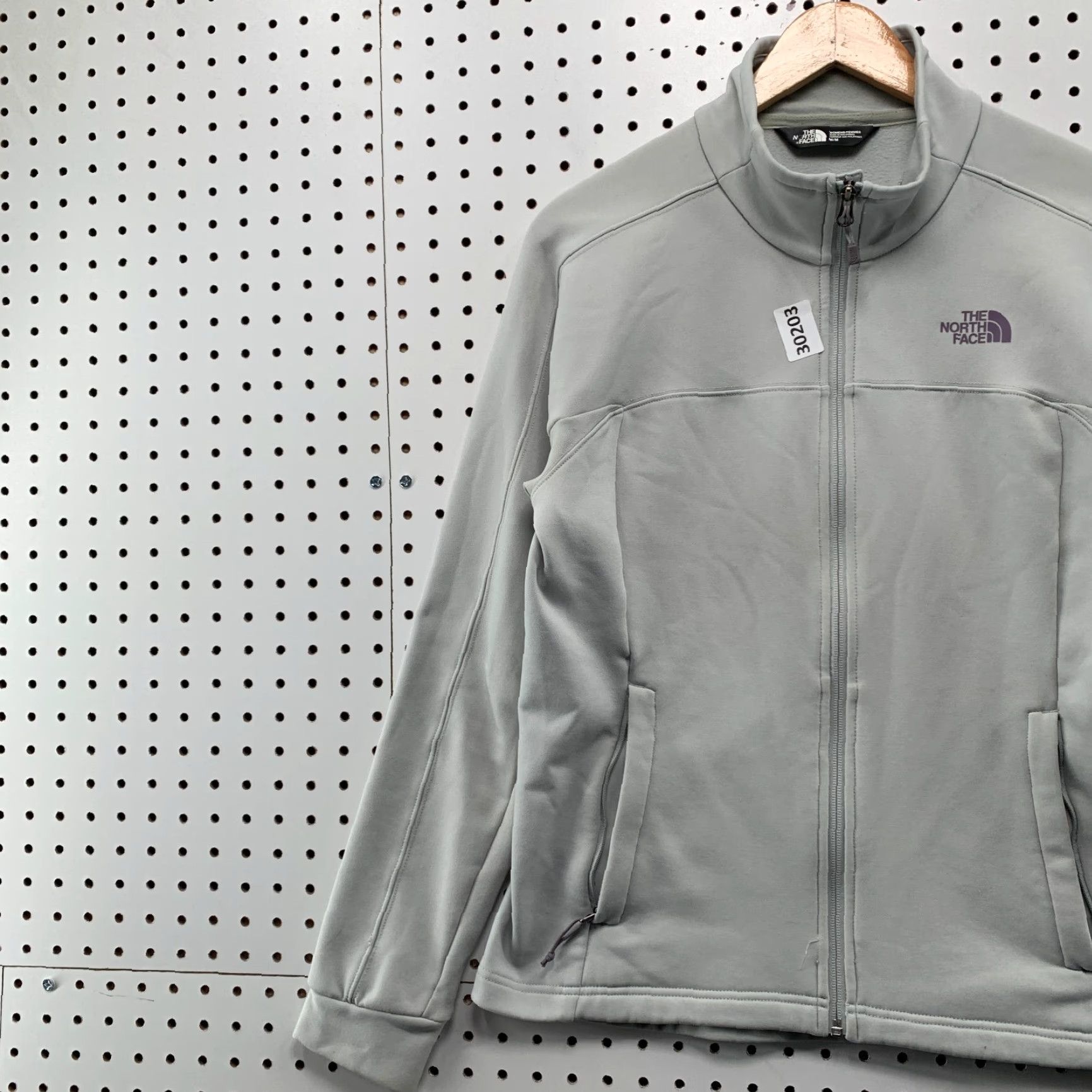 The North Face VINTAGE The North Face Active Jacket Gray Womens Medium Full Zip Outdoor Casual Size M / US 6-8 / IT 42-44 - 3 Thumbnail